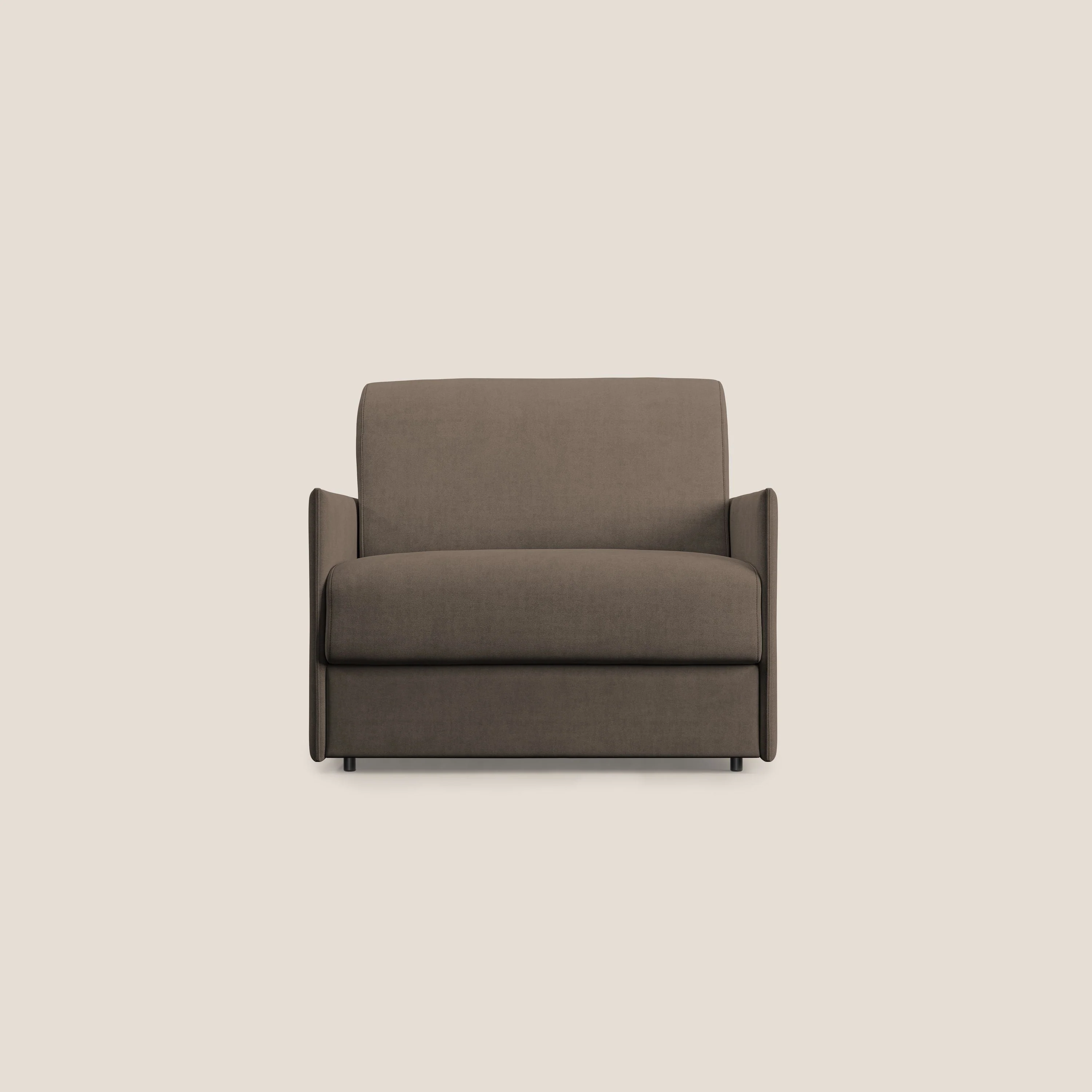 Evans fauteuil convertible en tissu imperméable T02 marron