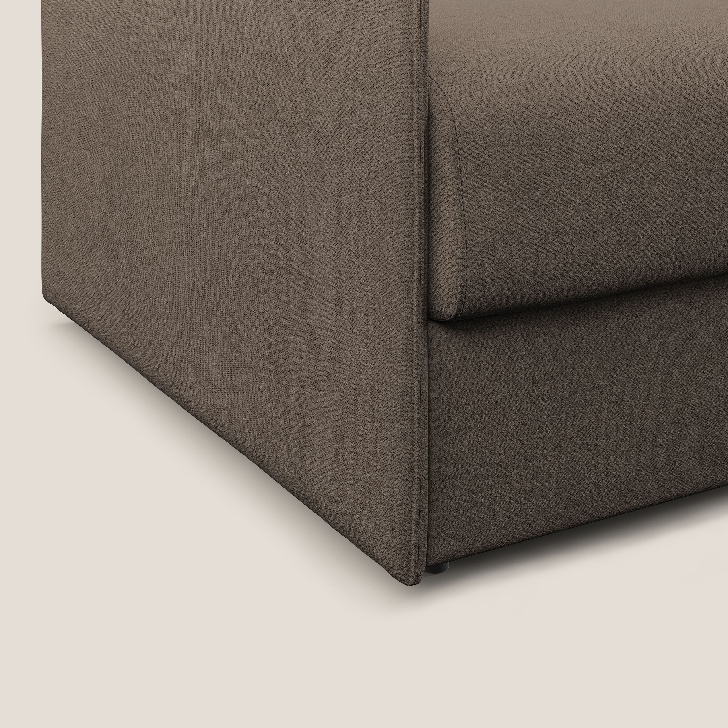 Evans fauteuil convertible en tissu imperméable T02 marron - Image 5