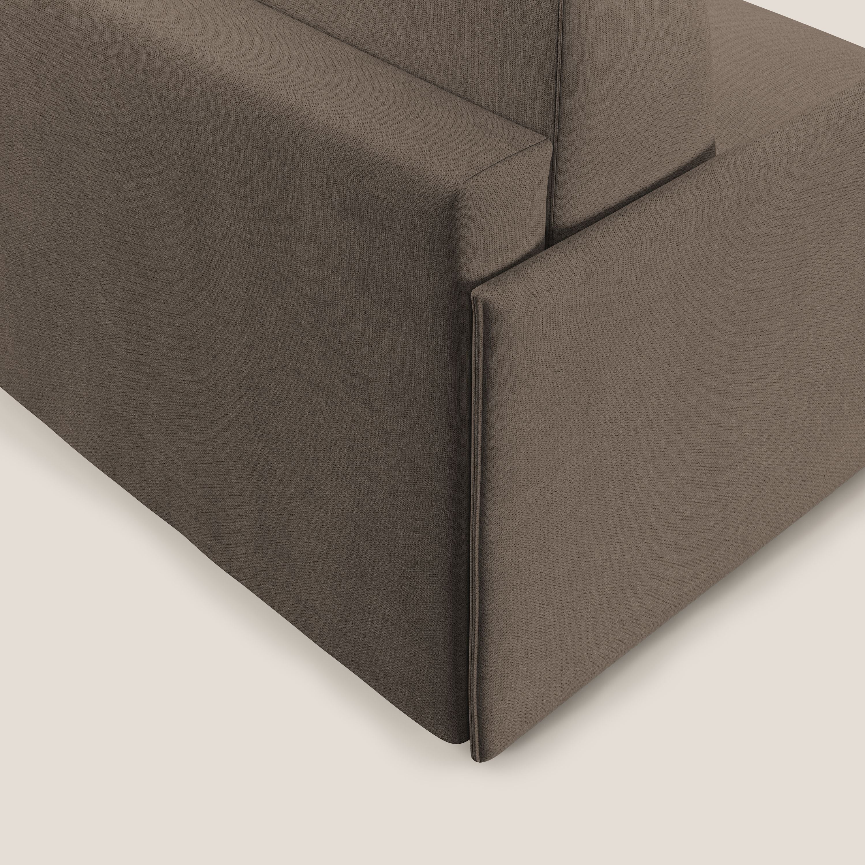 Evans fauteuil convertible en tissu imperméable T02 marron - Image 6