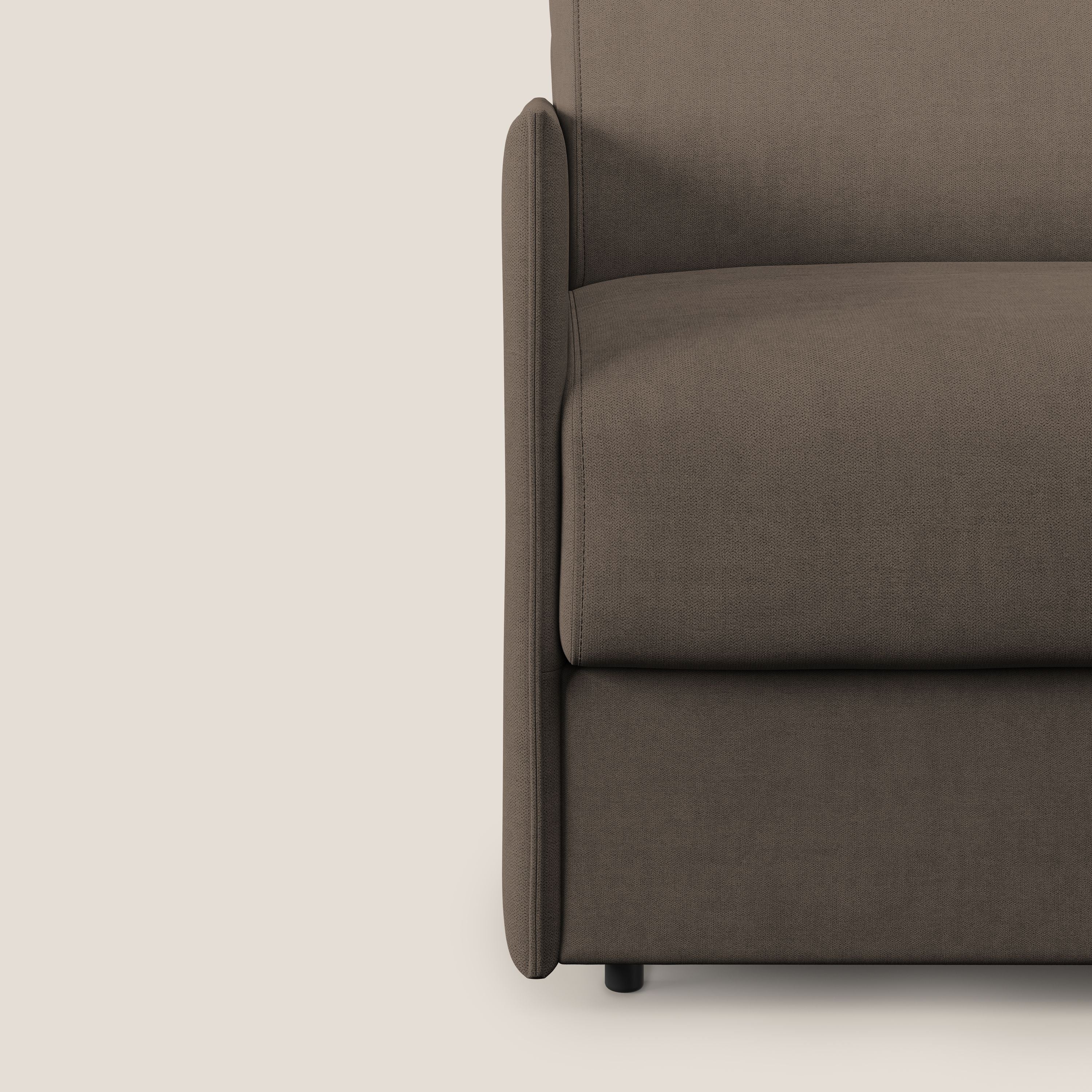 Evans fauteuil convertible en tissu imperméable T02 marron - Image 7