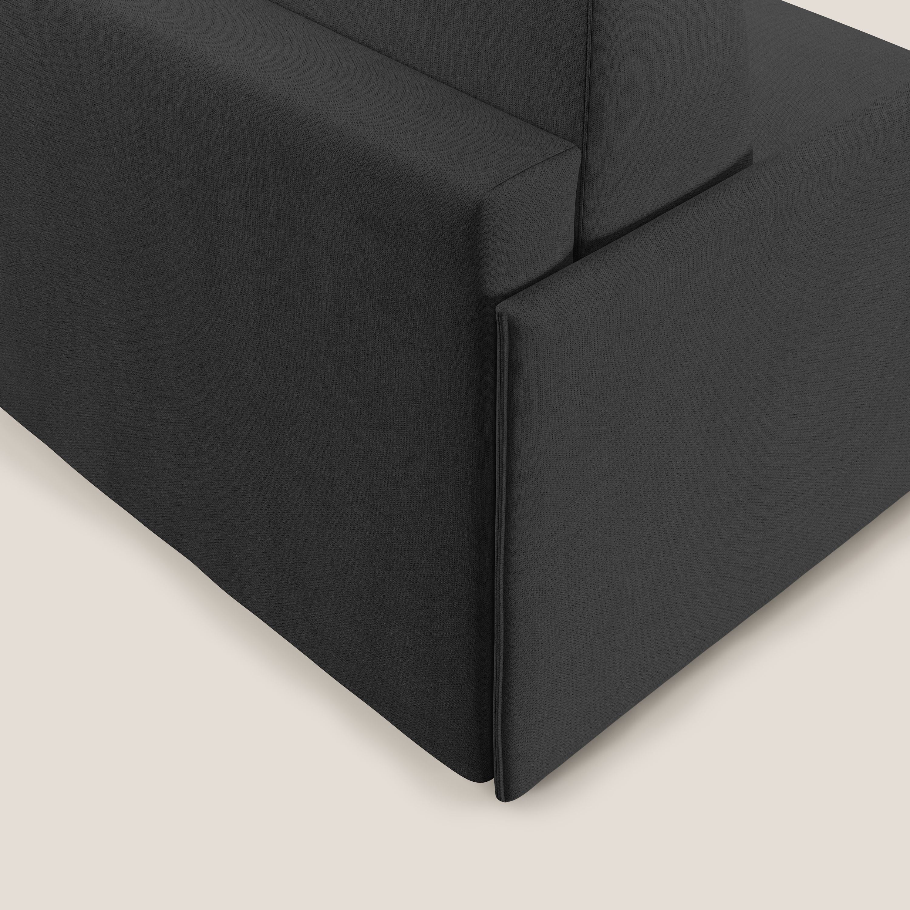 Evans fauteuil convertible en tissu imperméable T02 noir - Image 6