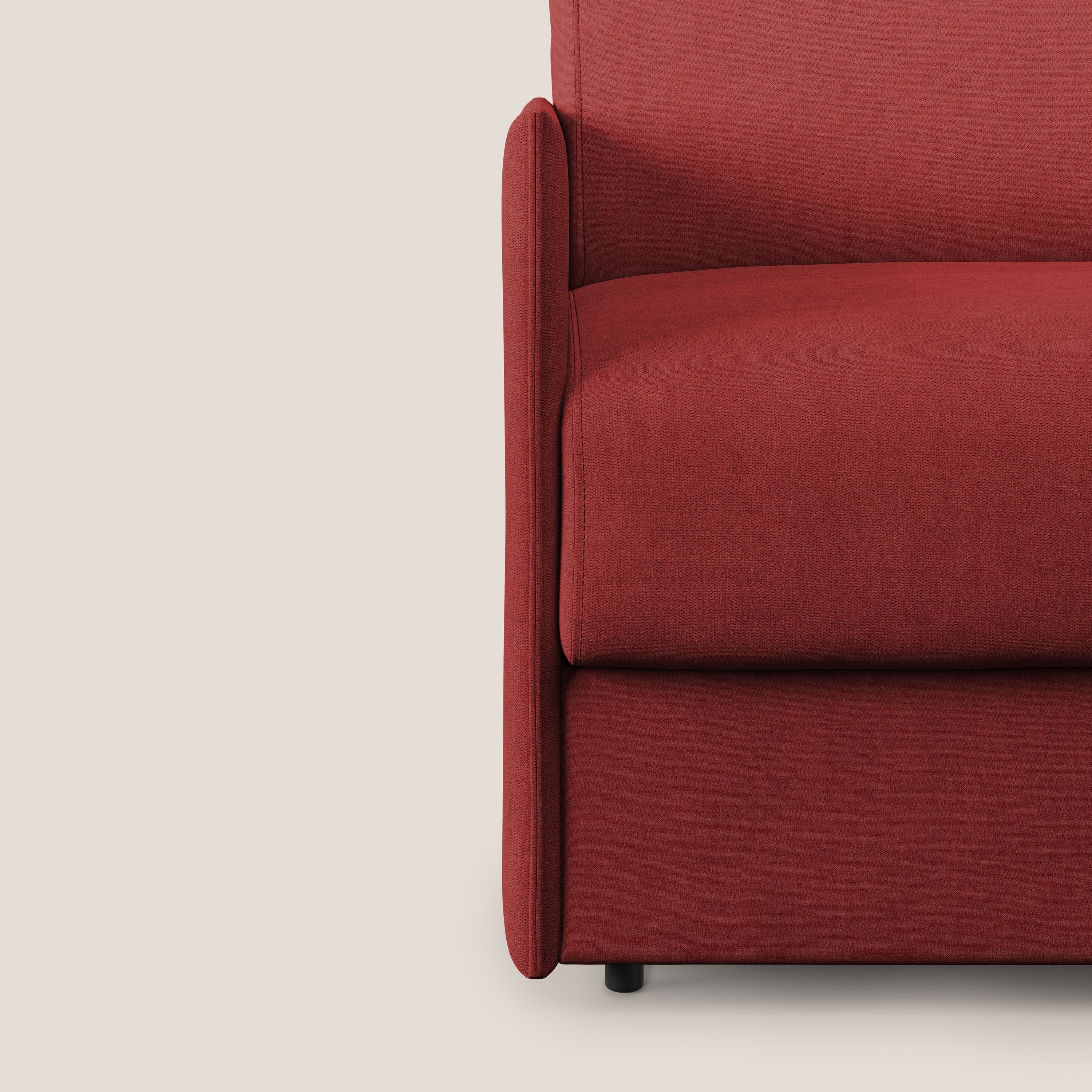 Evans fauteuil convertible en tissu imperméable T02 rouge - Image 7
