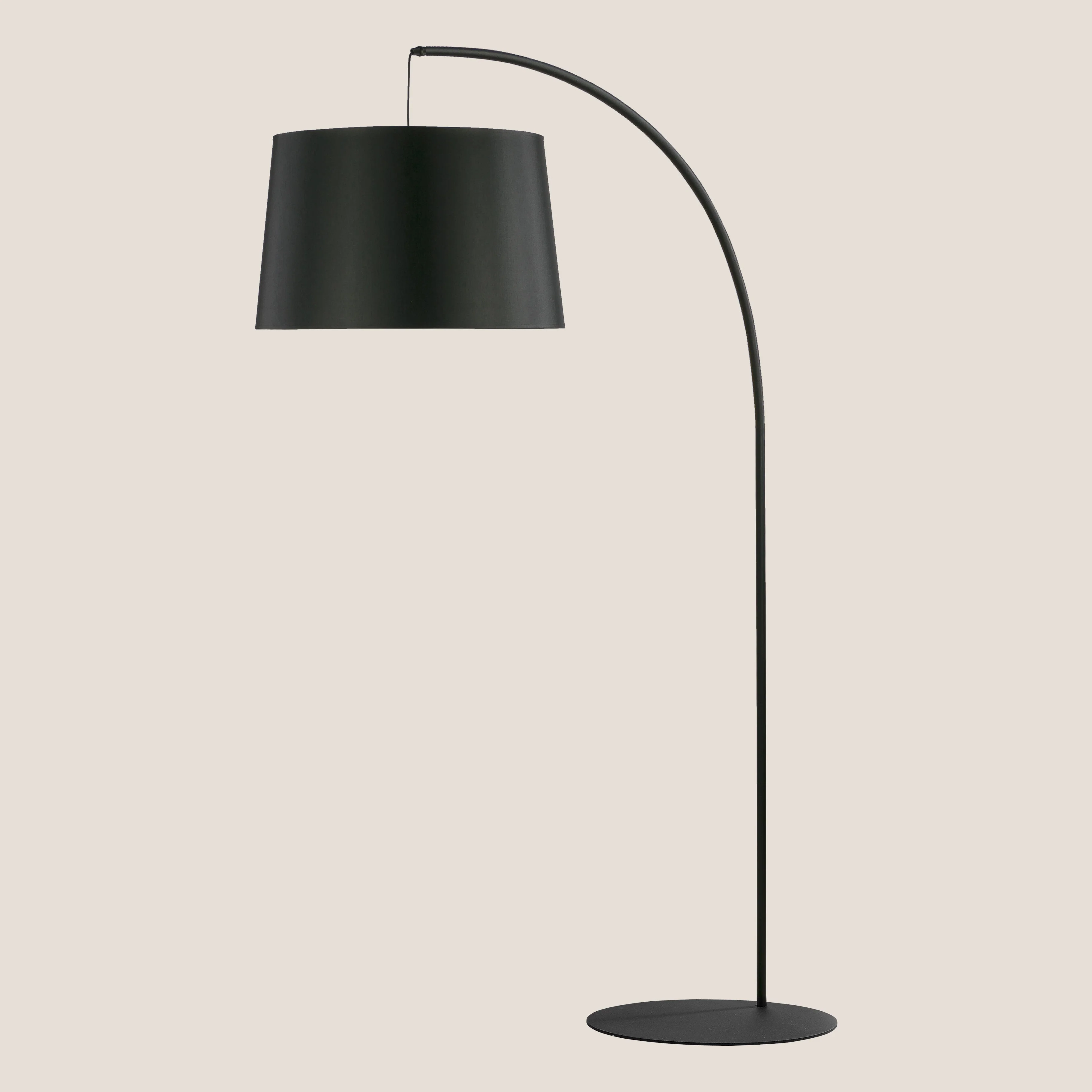 Fabian Lampe de sol avec abat-jour en tissu
