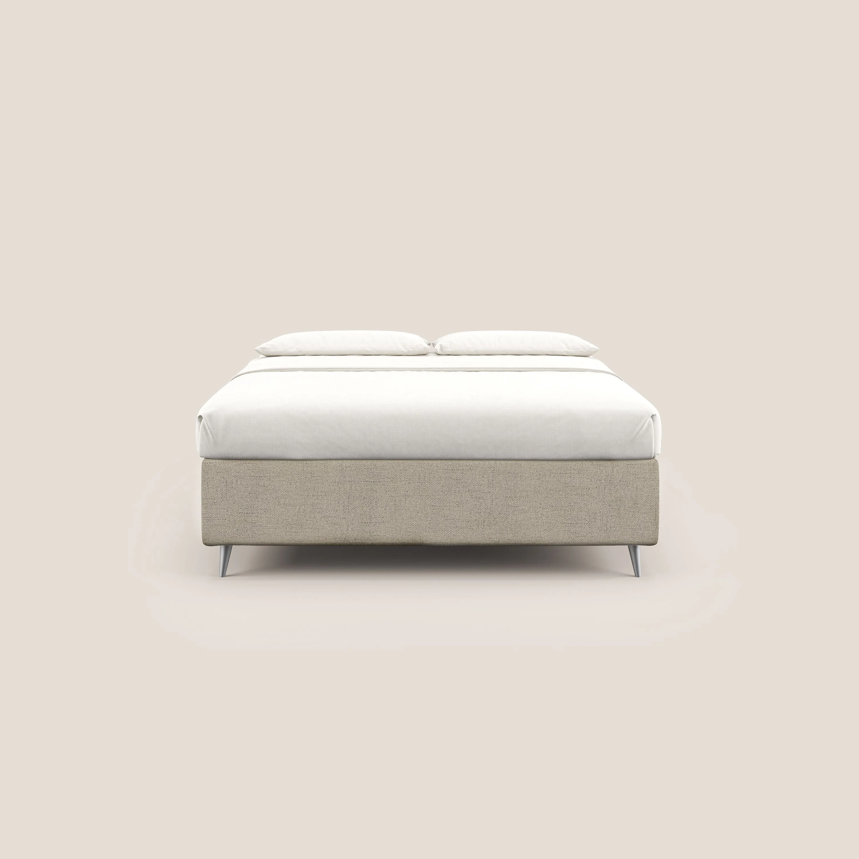 Febe sommier compact avec coffre de grande capacité en tissu imperméable T03 beige - Image 3