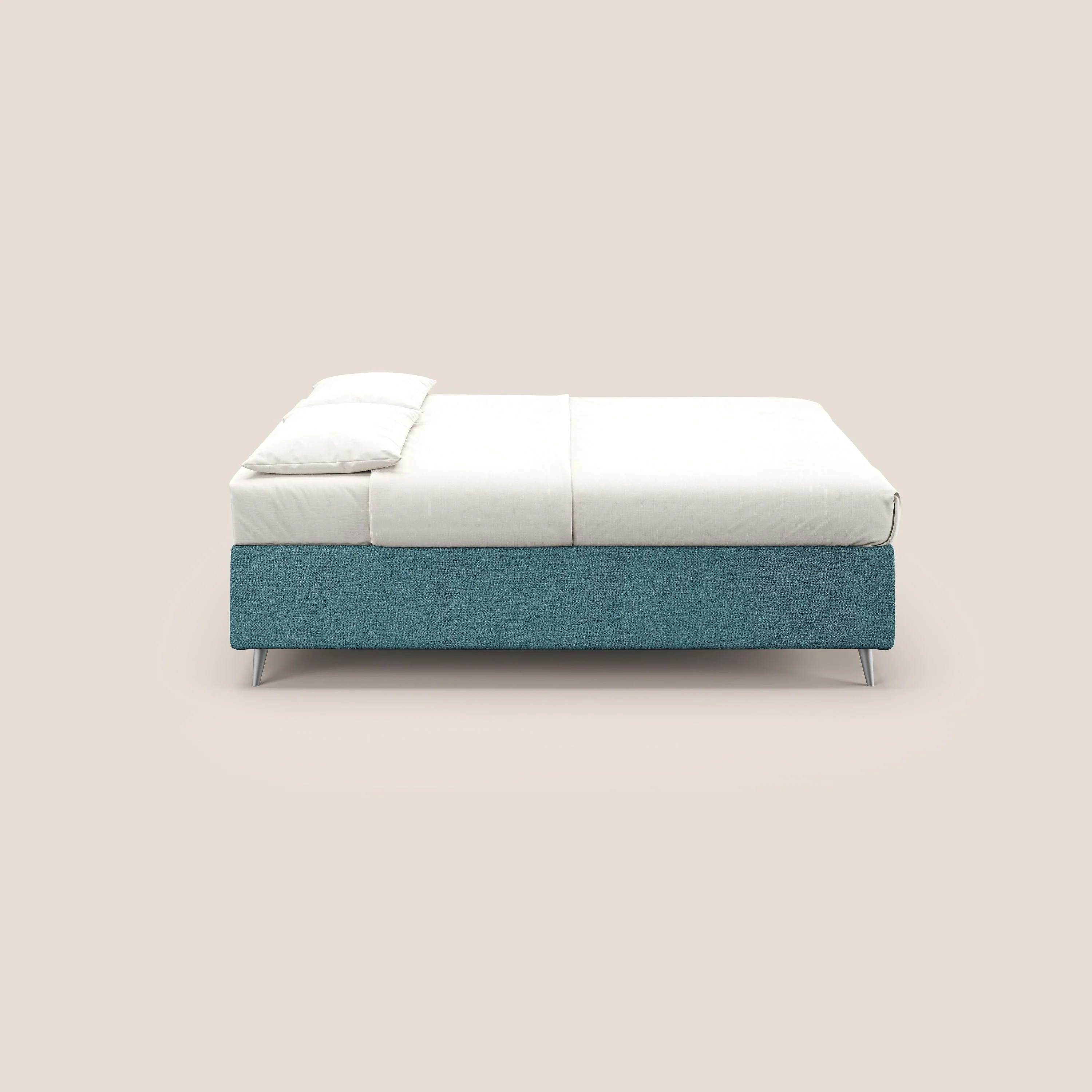 Febe sommier compact avec coffre de grande capacité en tissu imperméable T03 bleu ciel - Image 4