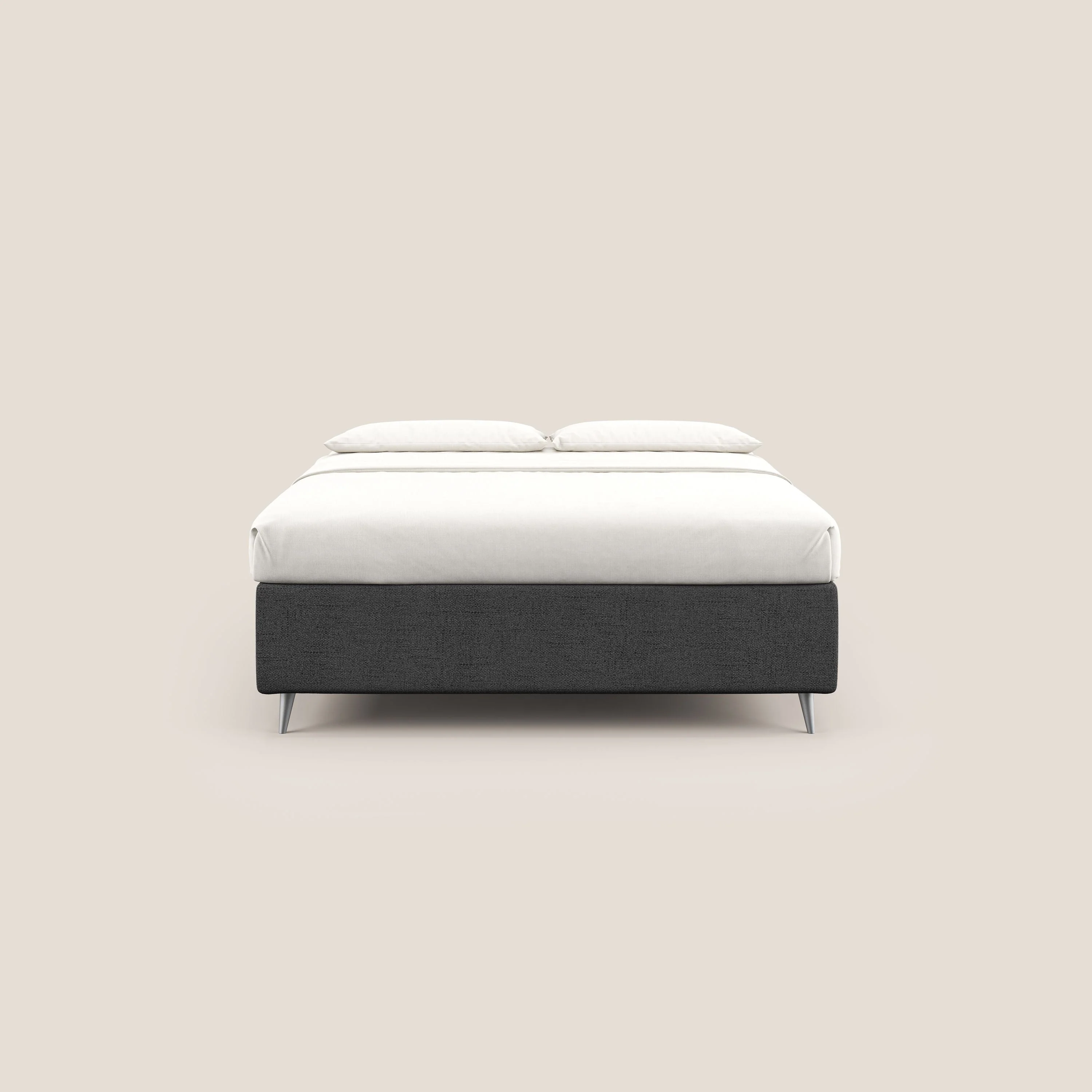 Febe sommier compact avec coffre de grande capacité en tissu imperméable T03 gris - Image 3