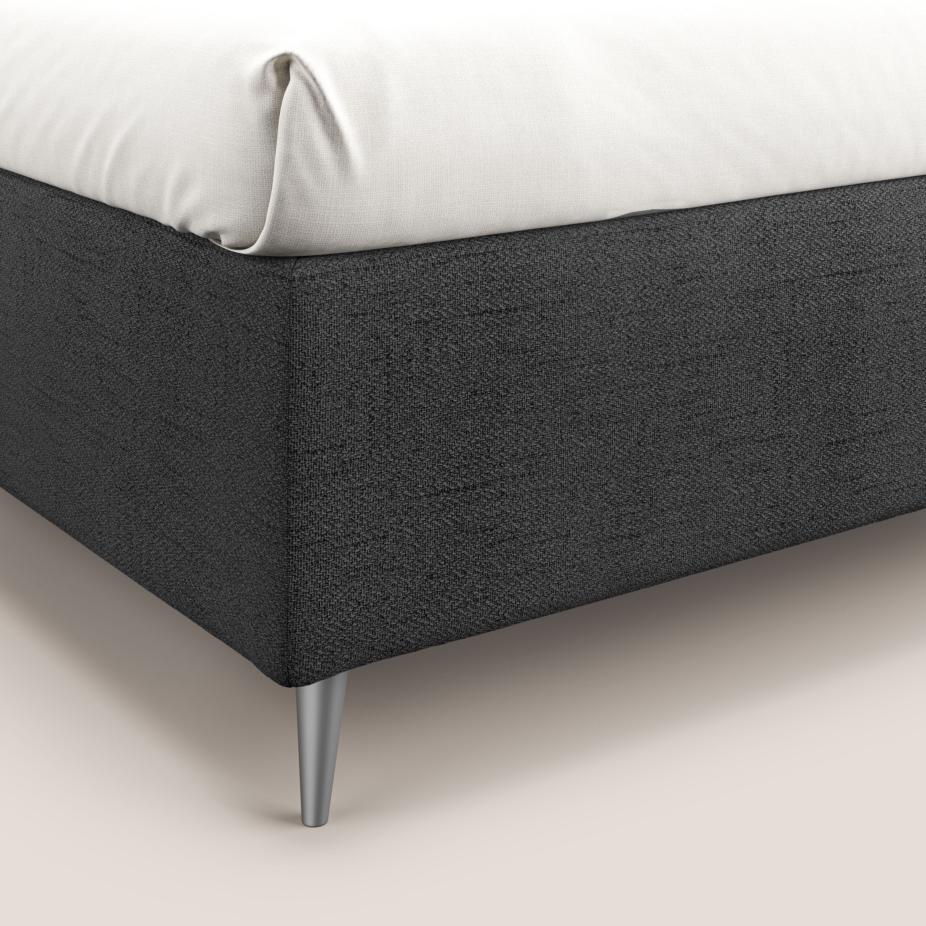 Febe sommier compact avec coffre de grande capacité en tissu imperméable T03 gris - Image 6