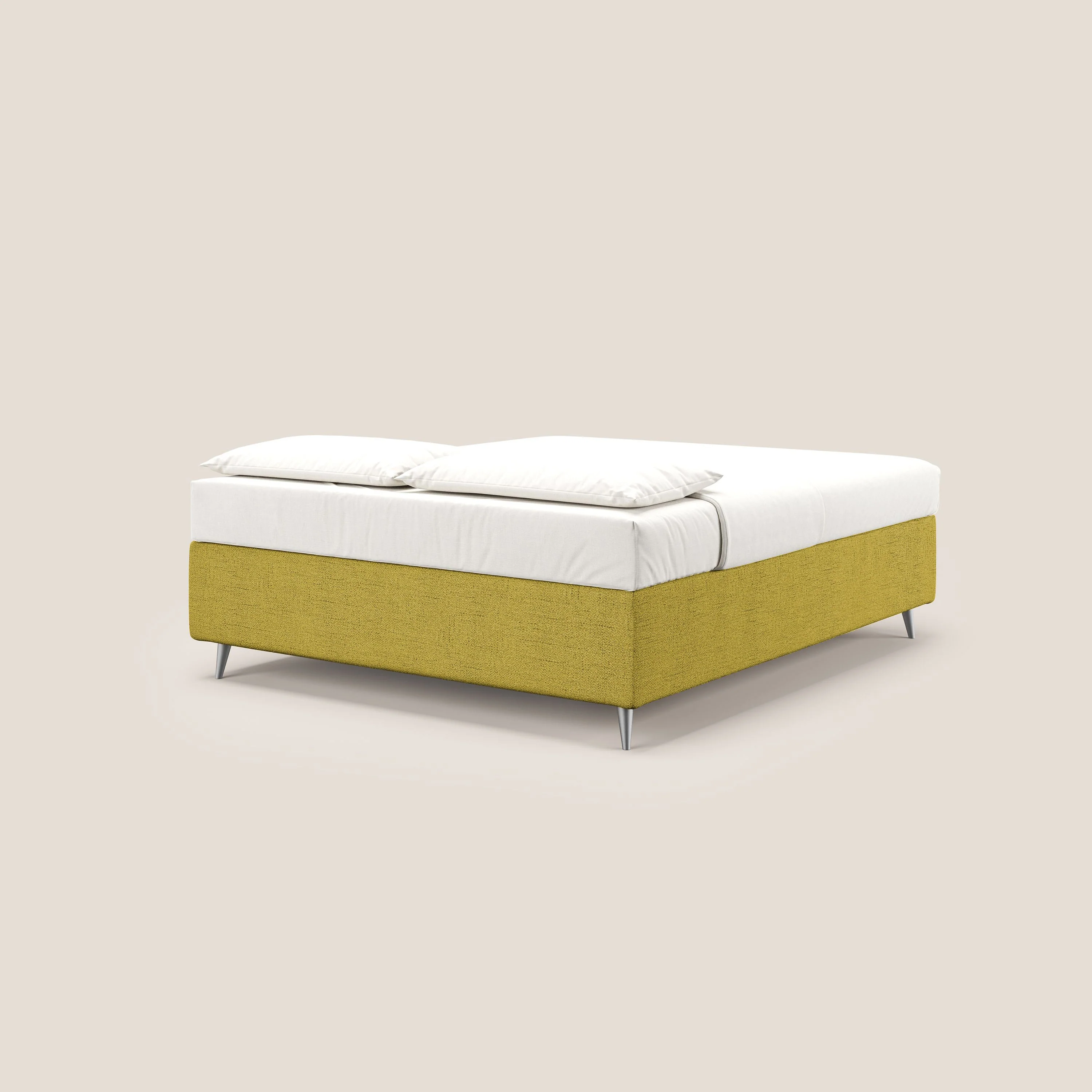 Febe sommier compact avec coffre de grande capacité en tissu imperméable T03 jaune - Image 5