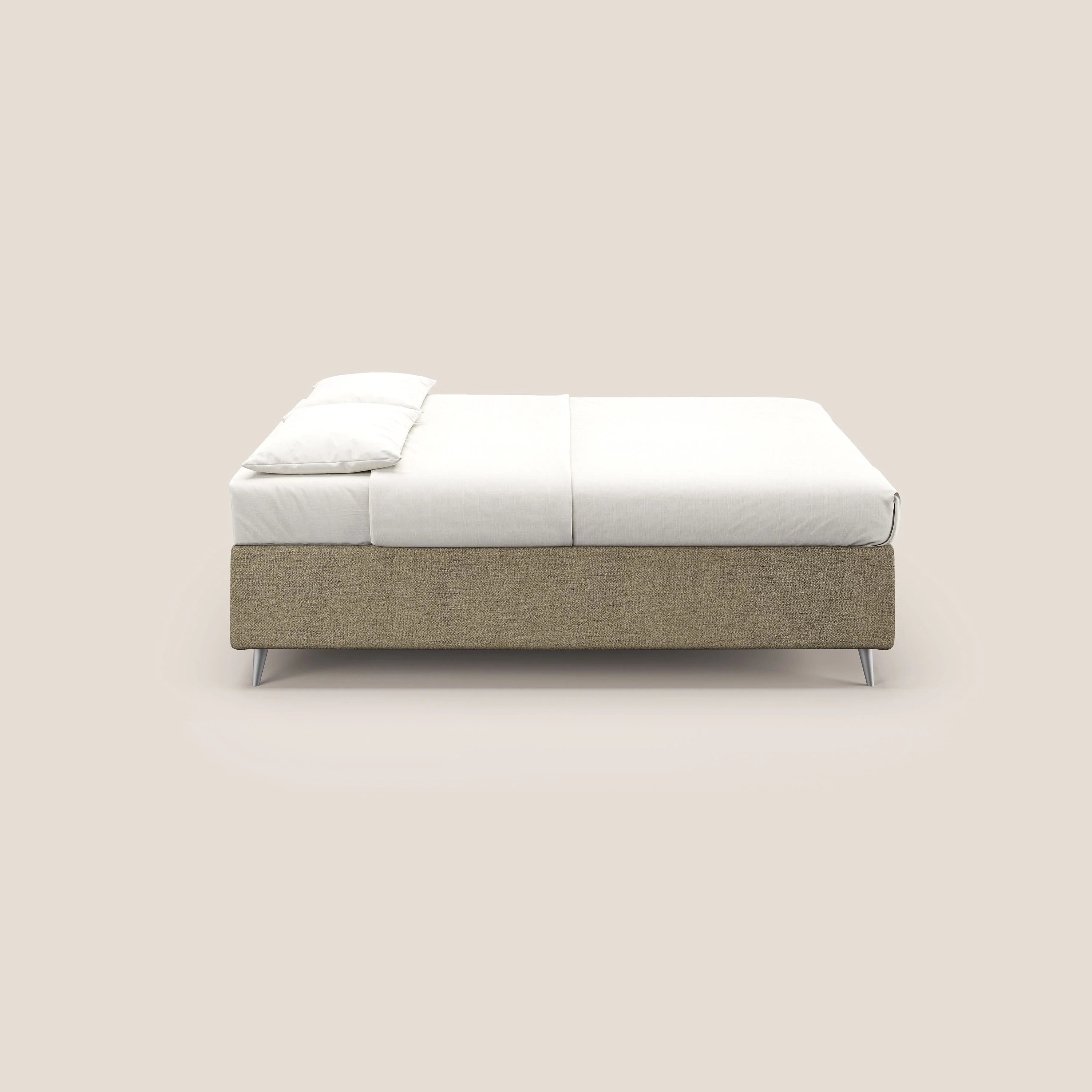 Febe sommier compact avec coffre de grande capacité en tissu imperméable T03 marron - Image 4
