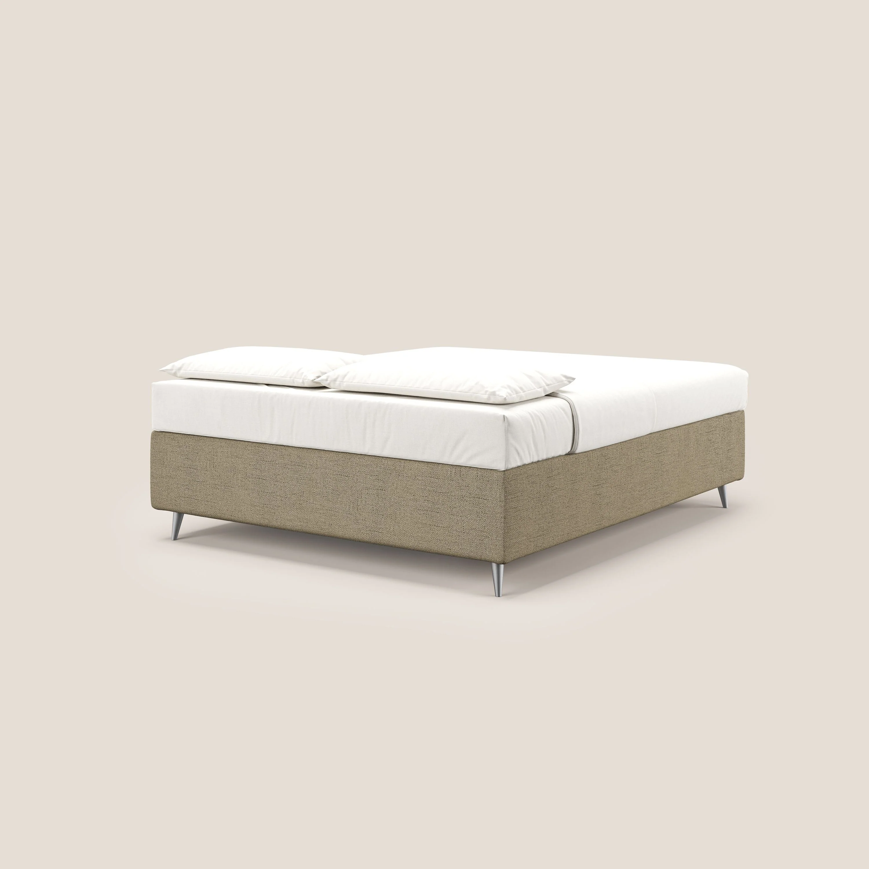 Febe sommier compact avec coffre de grande capacité en tissu imperméable T03 marron - Image 5
