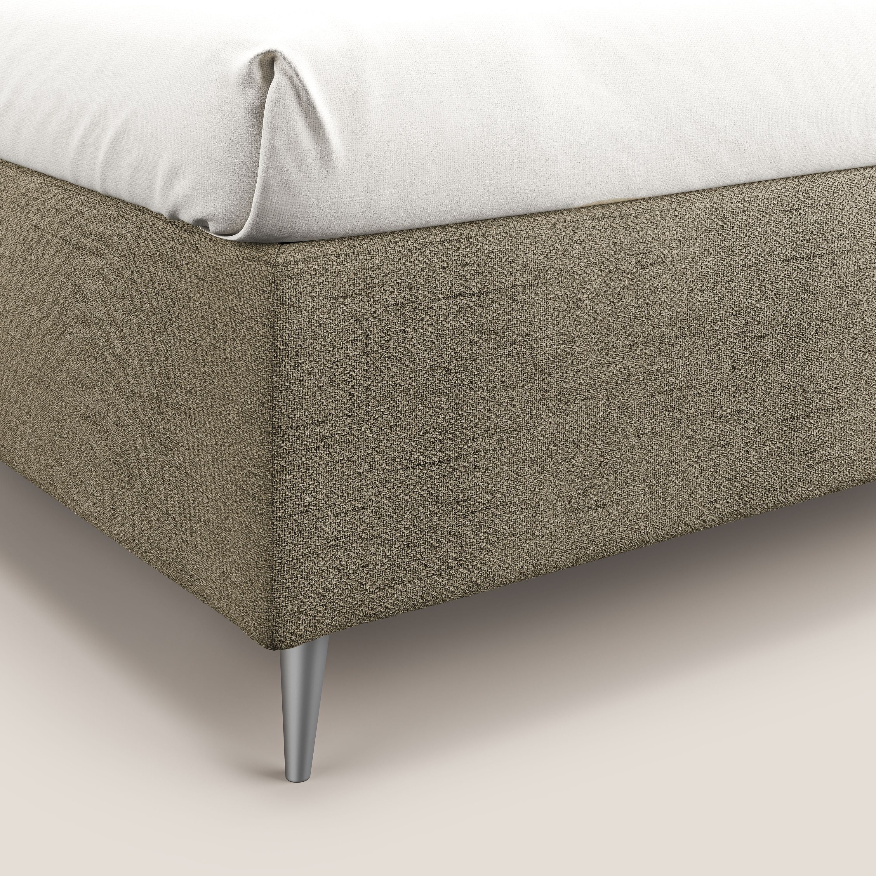 Febe sommier compact avec coffre de grande capacité en tissu imperméable T03 marron - Image 6