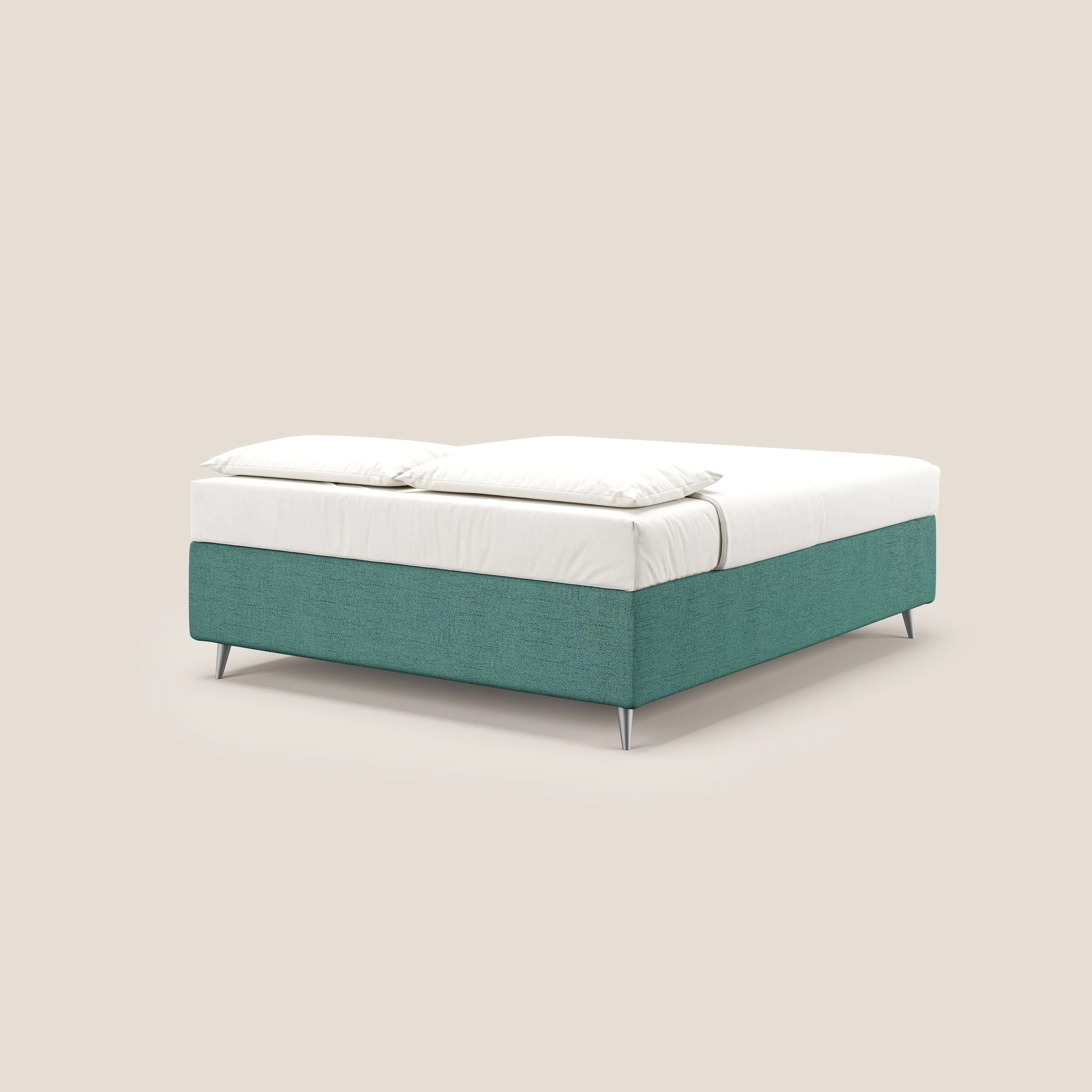 Febe sommier compact avec coffre de grande capacité en tissu imperméable T03 vert d'eau - Image 5