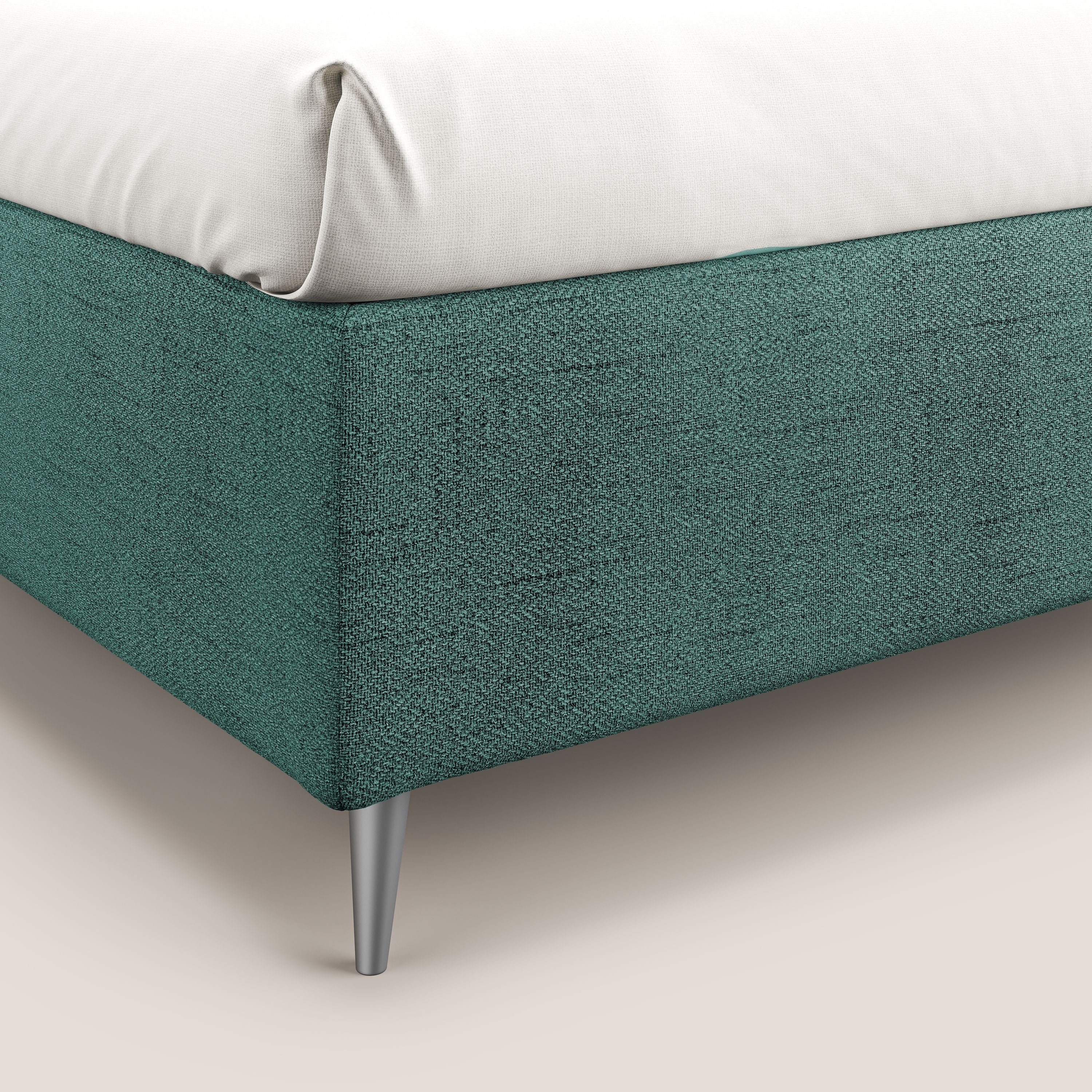 Febe sommier compact avec coffre de grande capacité en tissu imperméable T03 vert d'eau - Image 6