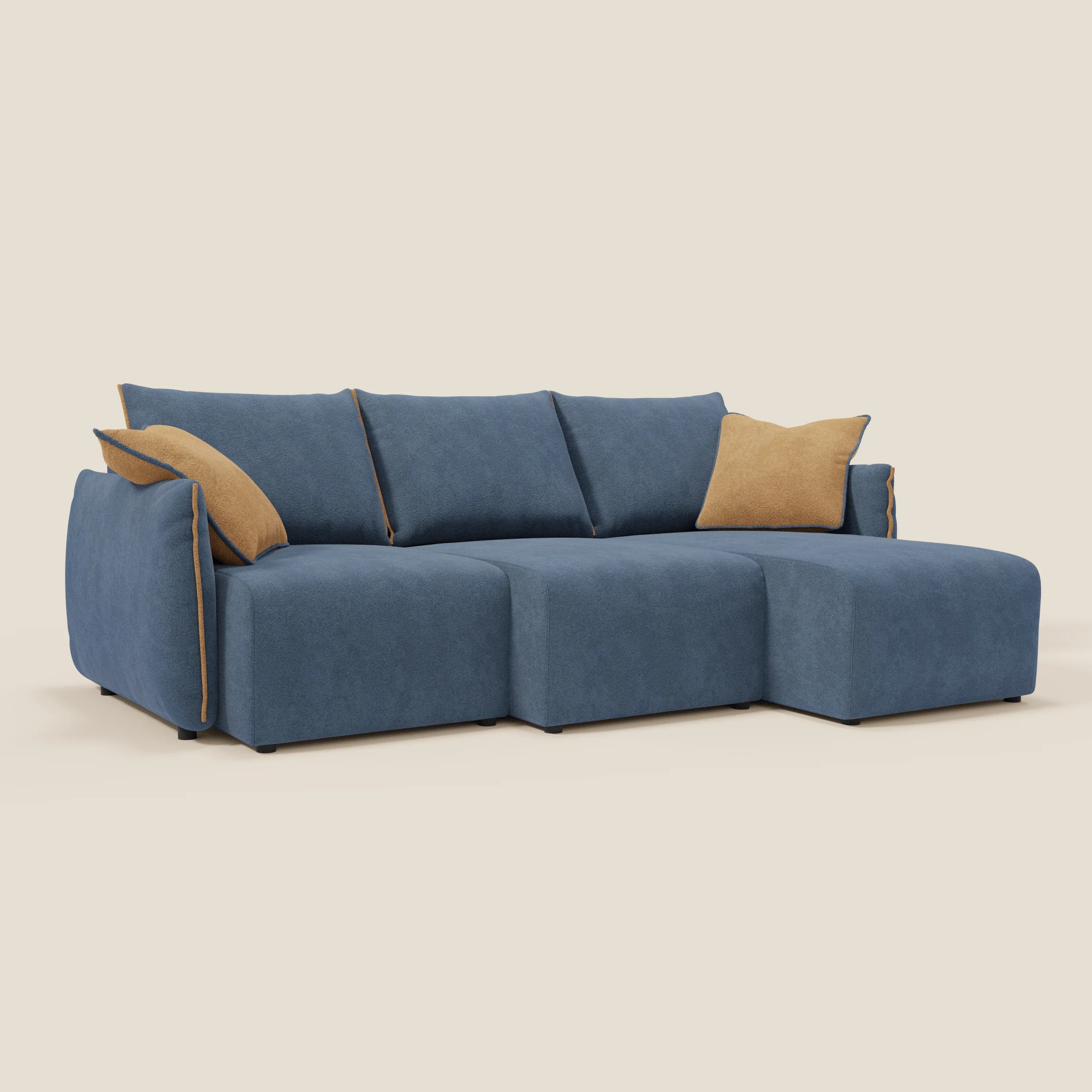 Flexar Canapé d'angle réversible avec assises coulissantes en bouclette douce imperméable T07 - Image 2