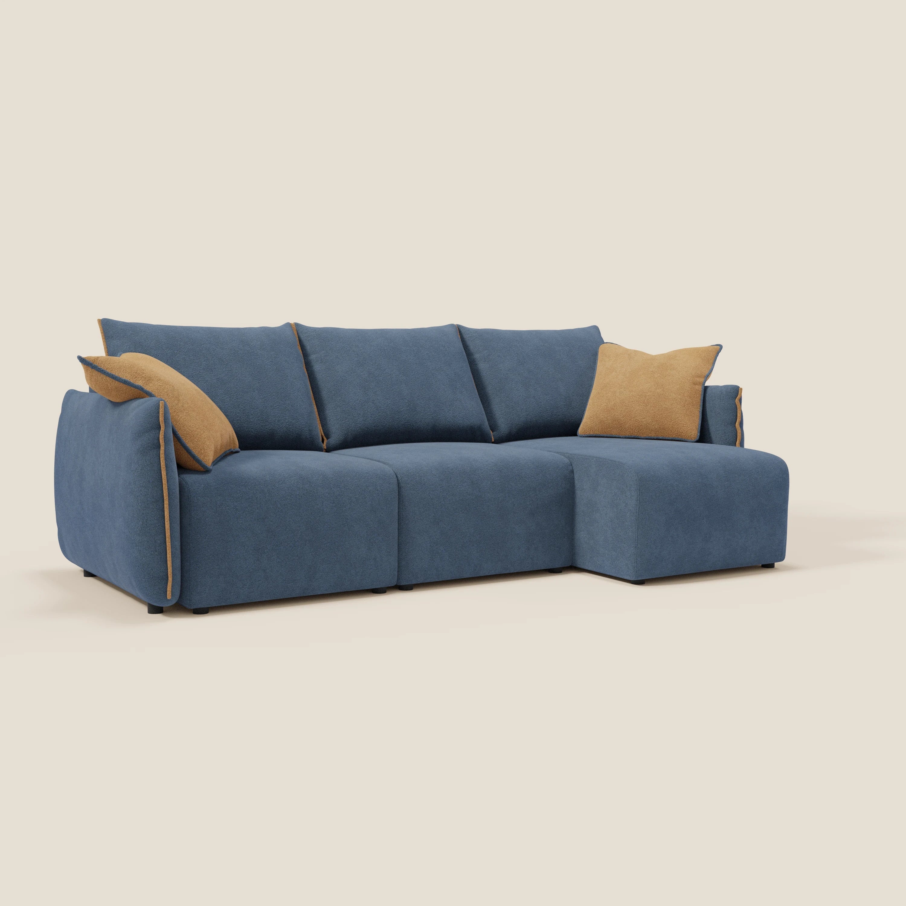 Flexar Canapé d'angle réversible avec assises coulissantes en bouclette douce imperméable T07 - Image 3