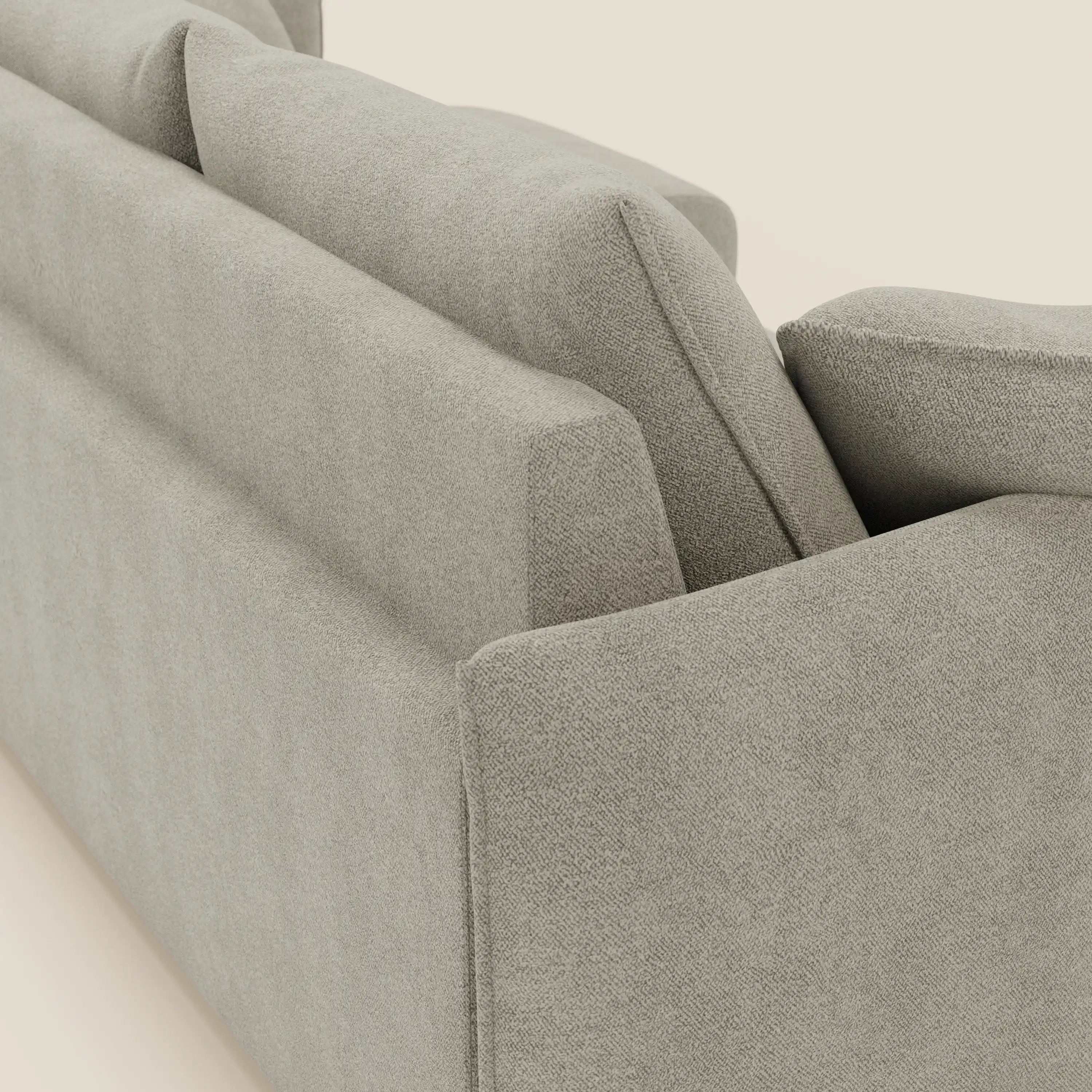 Flexar Canapé d'angle réversible avec assises coulissantes en bouclette douce imperméable T07 - Image 10