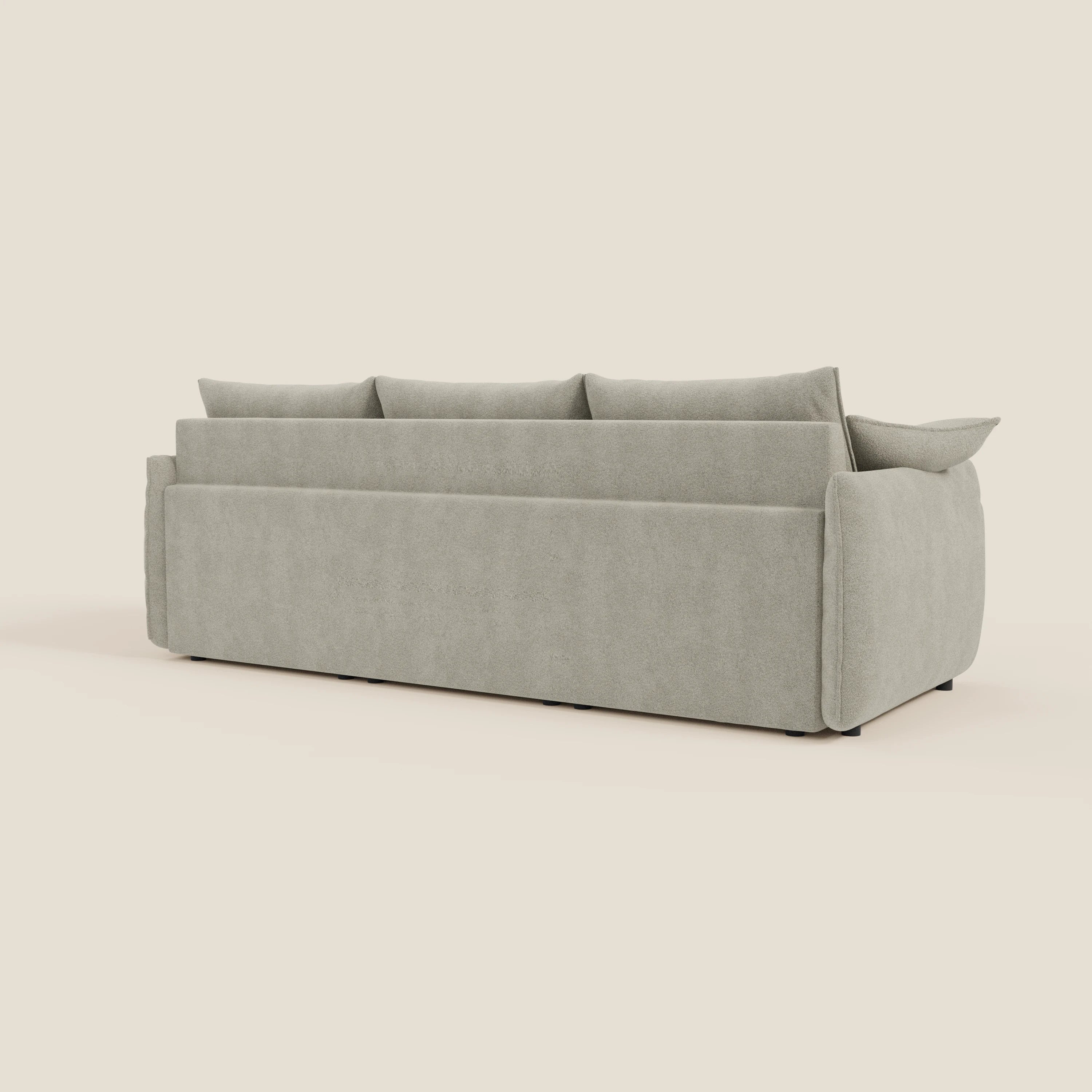 Flexar Canapé d'angle réversible avec assises coulissantes en bouclette douce imperméable T07 - Image 9