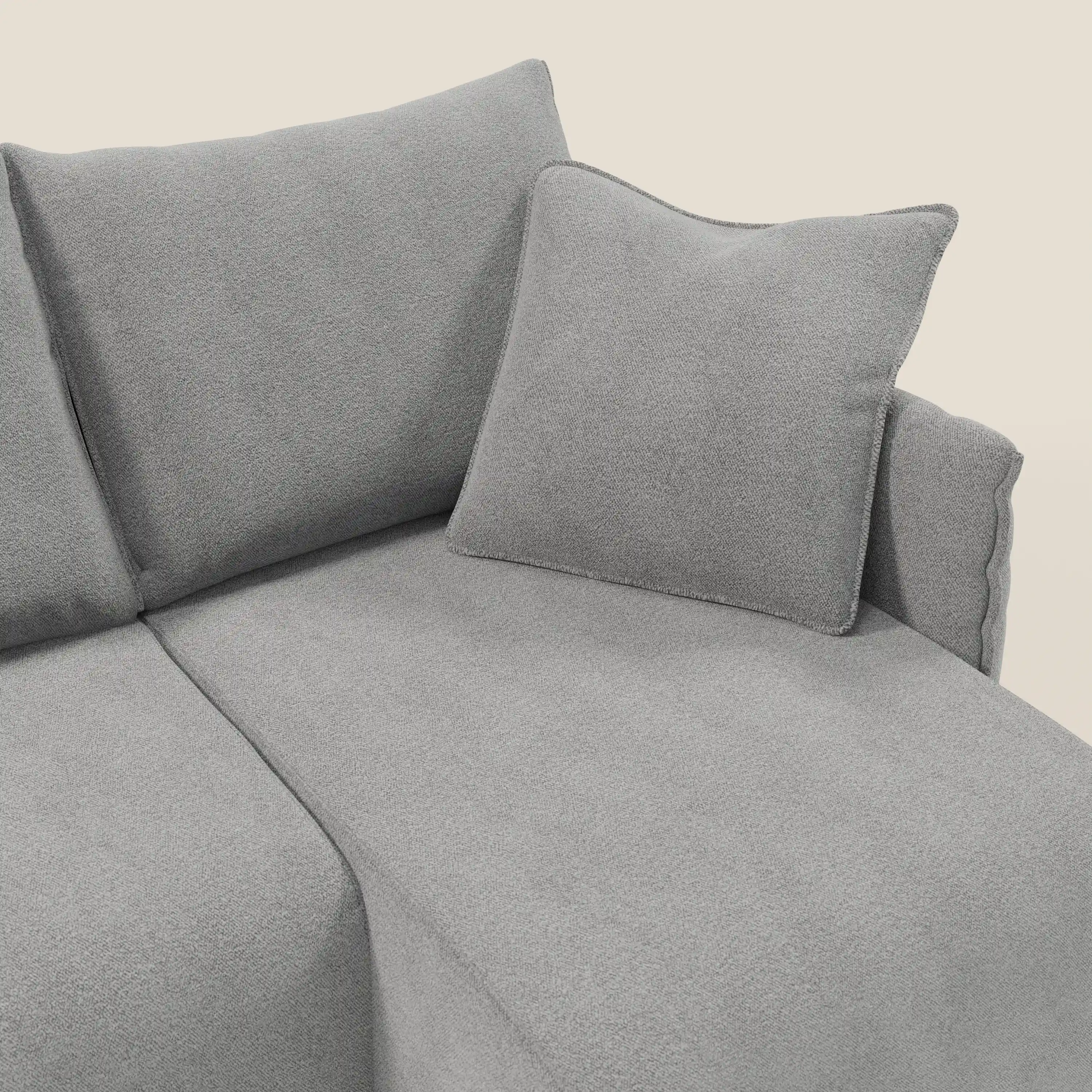 Flexar Canapé d'angle réversible avec assises coulissantes en bouclette douce imperméable T07 - Image 11