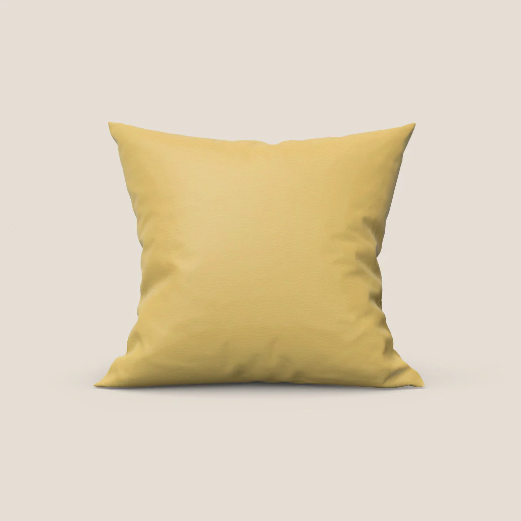 Coussin Florida disponible en plusieurs couleurs, fabriqué en simili cuir résistant et imperméable T04 jaune