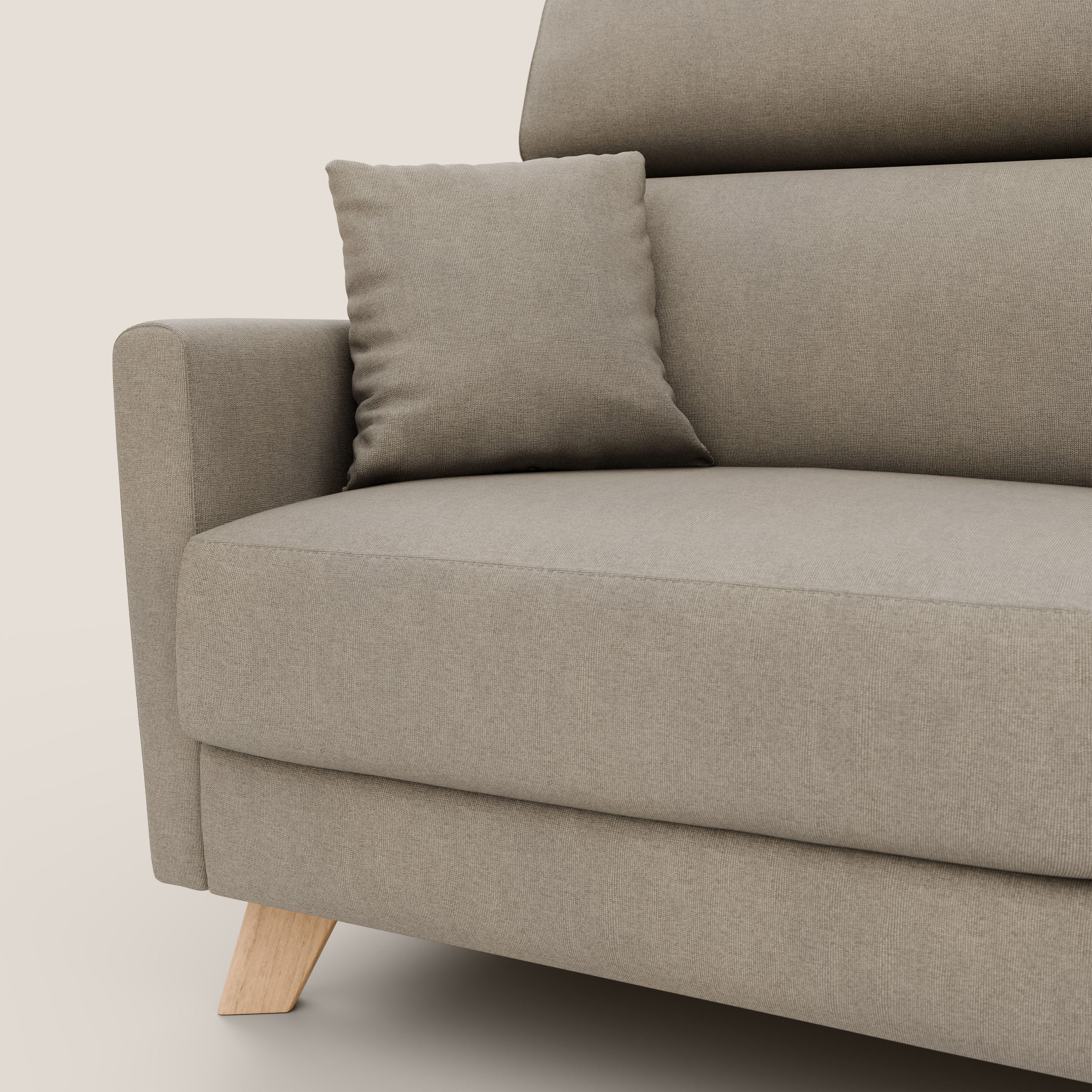 Francy canapé convertible avec têtières réglables en tissu détachable T17 beige - Image 9