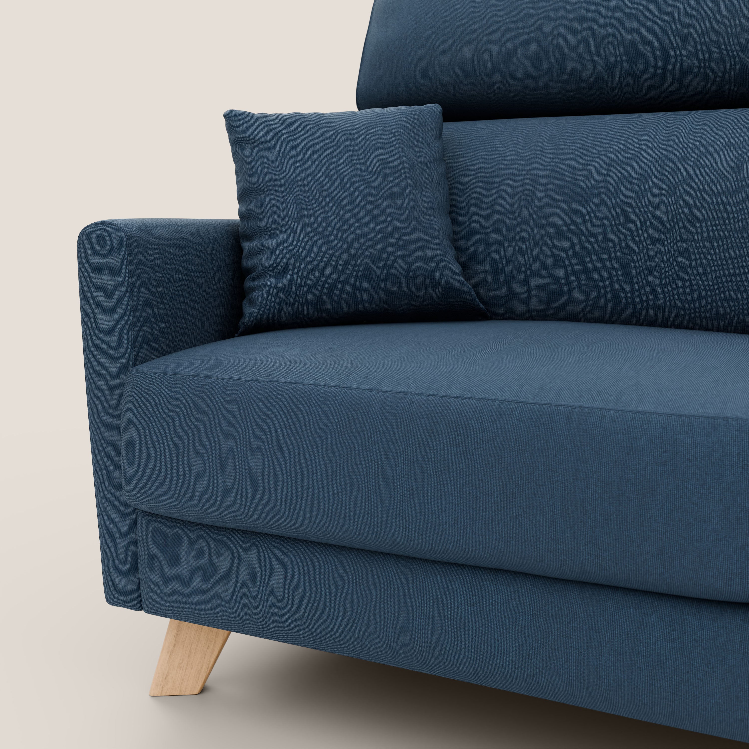 Francy canapé convertible avec têtières réglables en tissu détachable T17 bleu - Image 9
