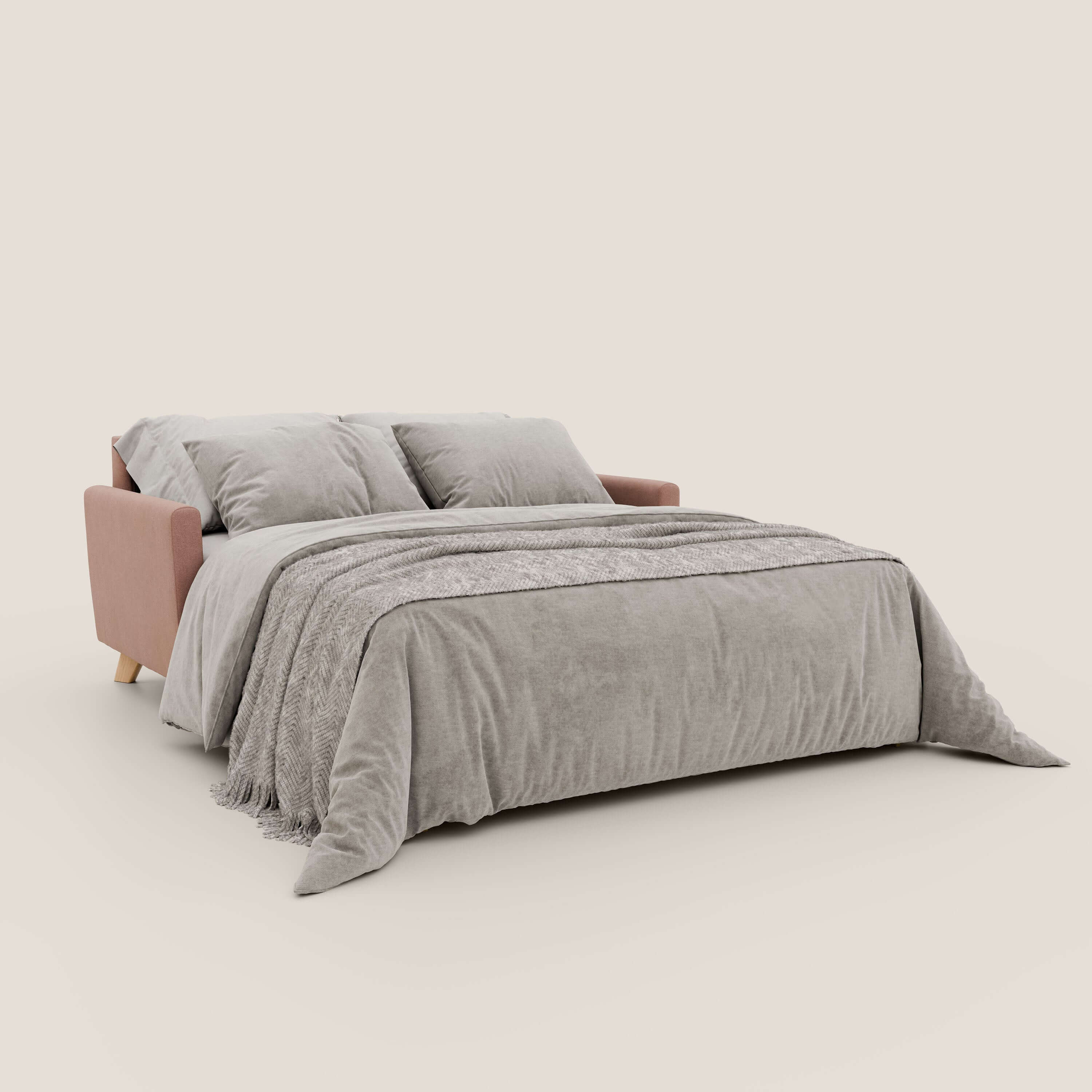 Francy canapé convertible avec têtières réglables en tissu détachable T17 rose - Image 2