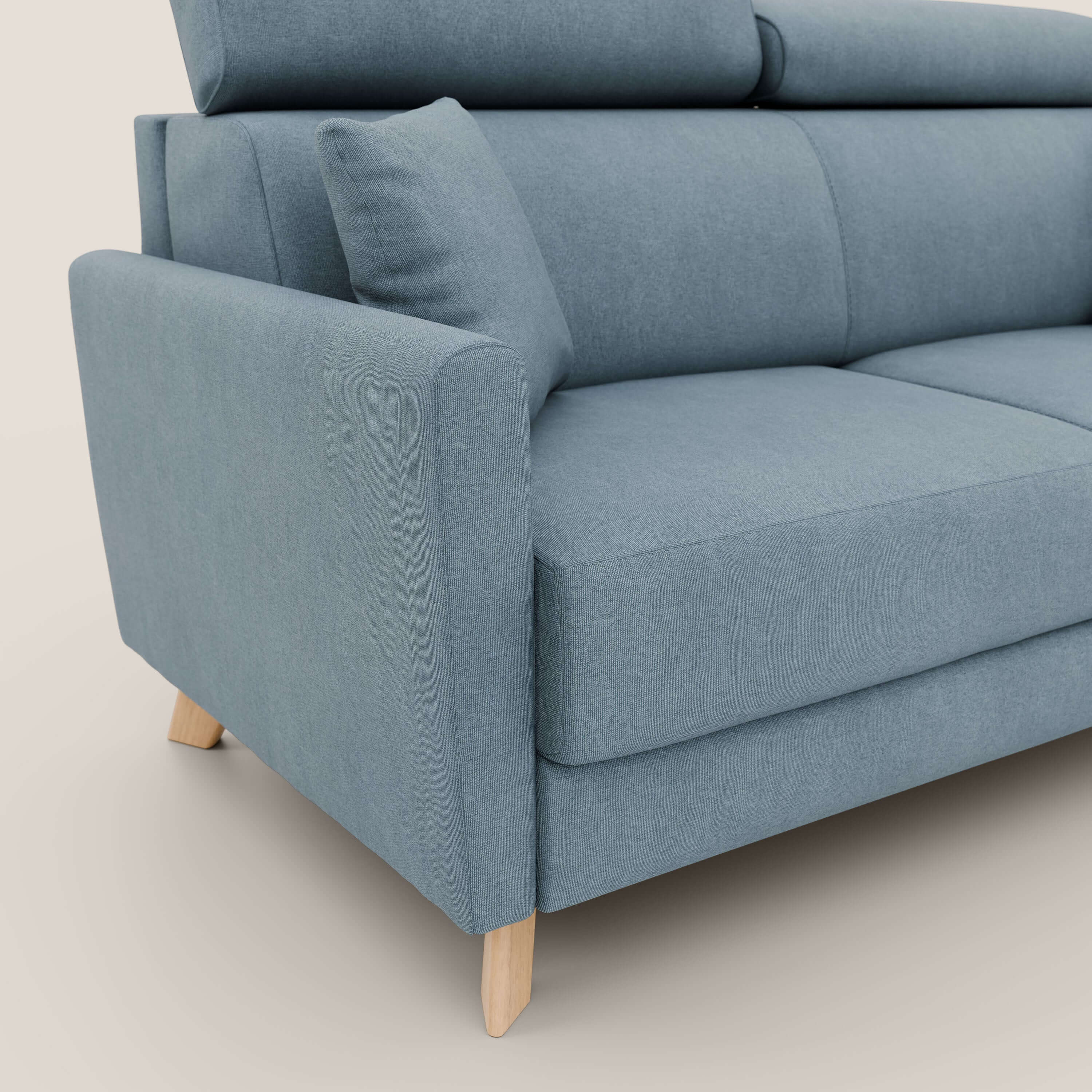 Francy canapé convertible avec têtières réglables en tissu détachable T17 sucre glace - Image 6