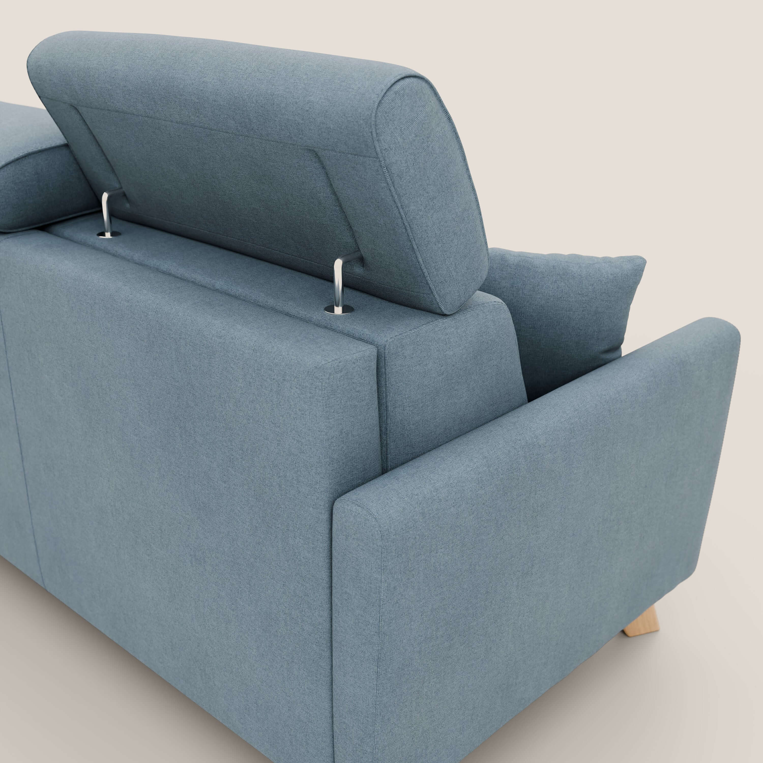 Francy canapé convertible avec têtières réglables en tissu détachable T17 sucre glace - Image 8