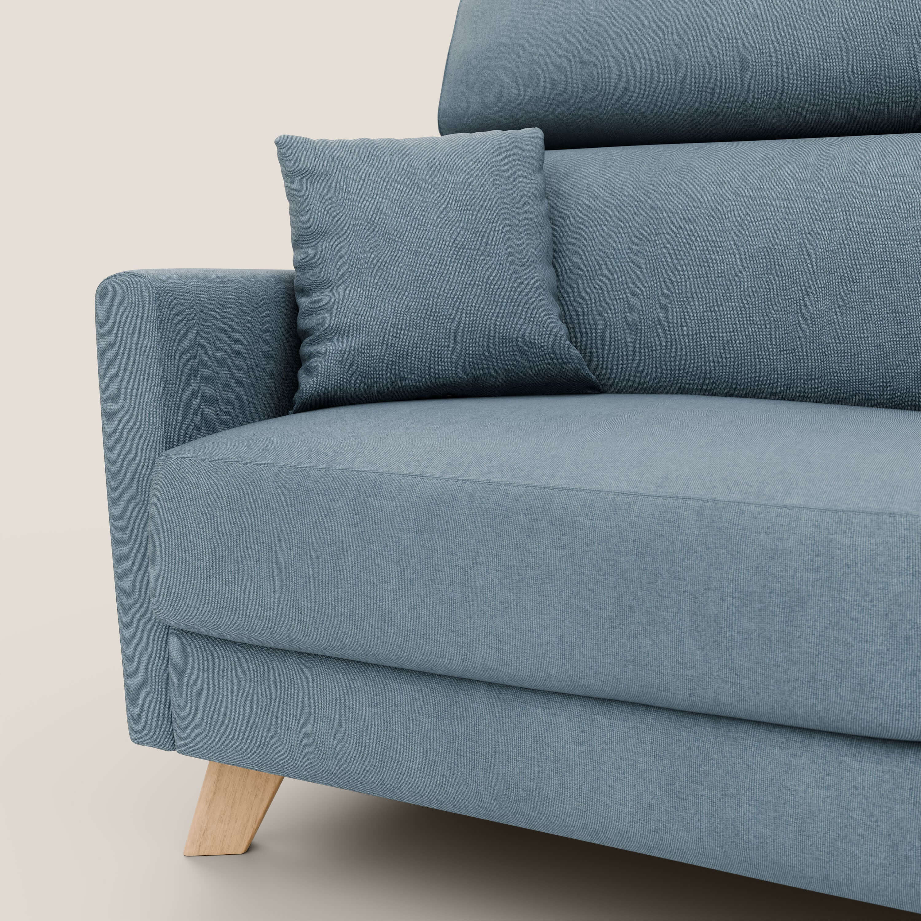 Francy canapé convertible avec têtières réglables en tissu détachable T17 sucre glace - Image 9