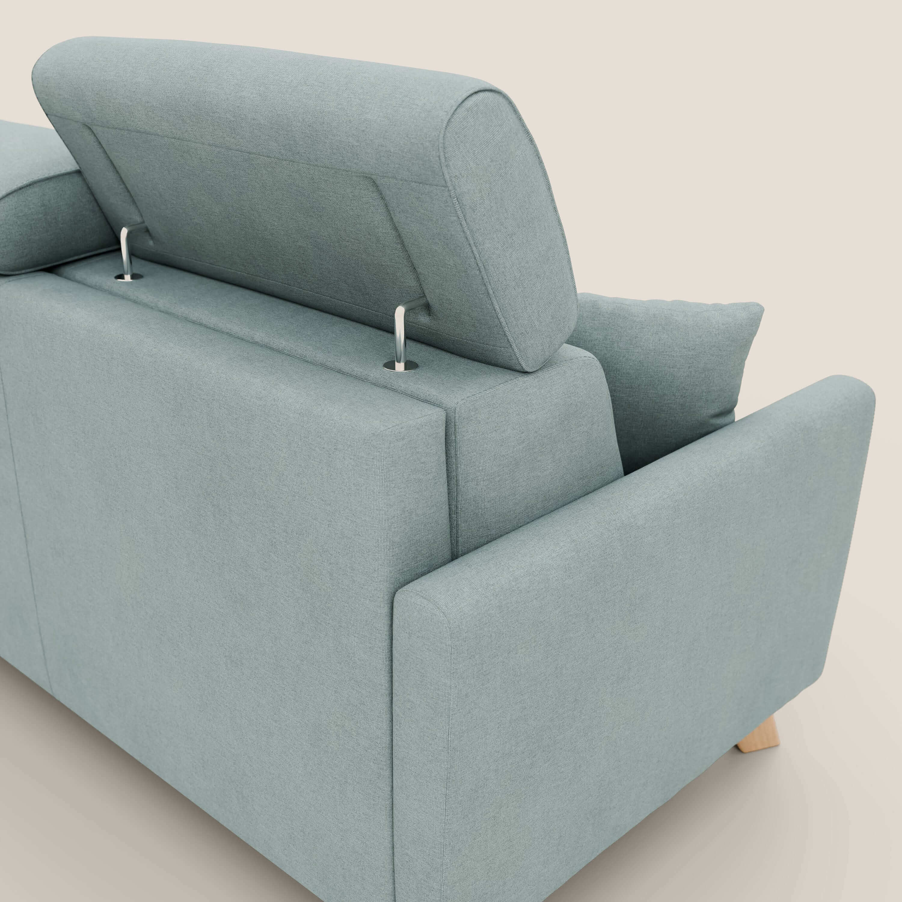 Francy canapé convertible avec têtières réglables en tissu détachable T17 vert aquamarine - Image 9