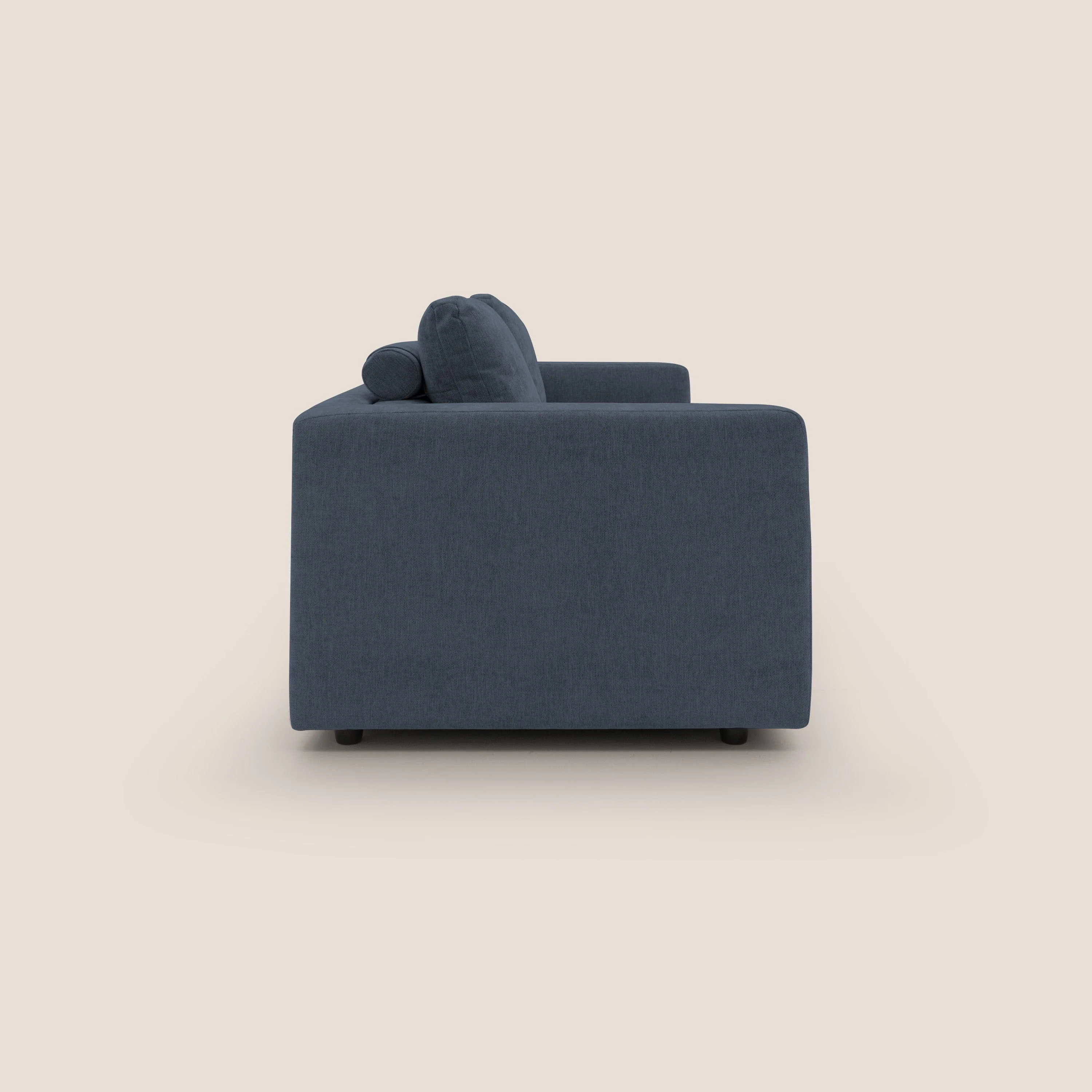 Freia Canapé convertible minimaliste matelas h15cm aux dossiers moelleux en tissu imperméable T14 bleu - Image 8