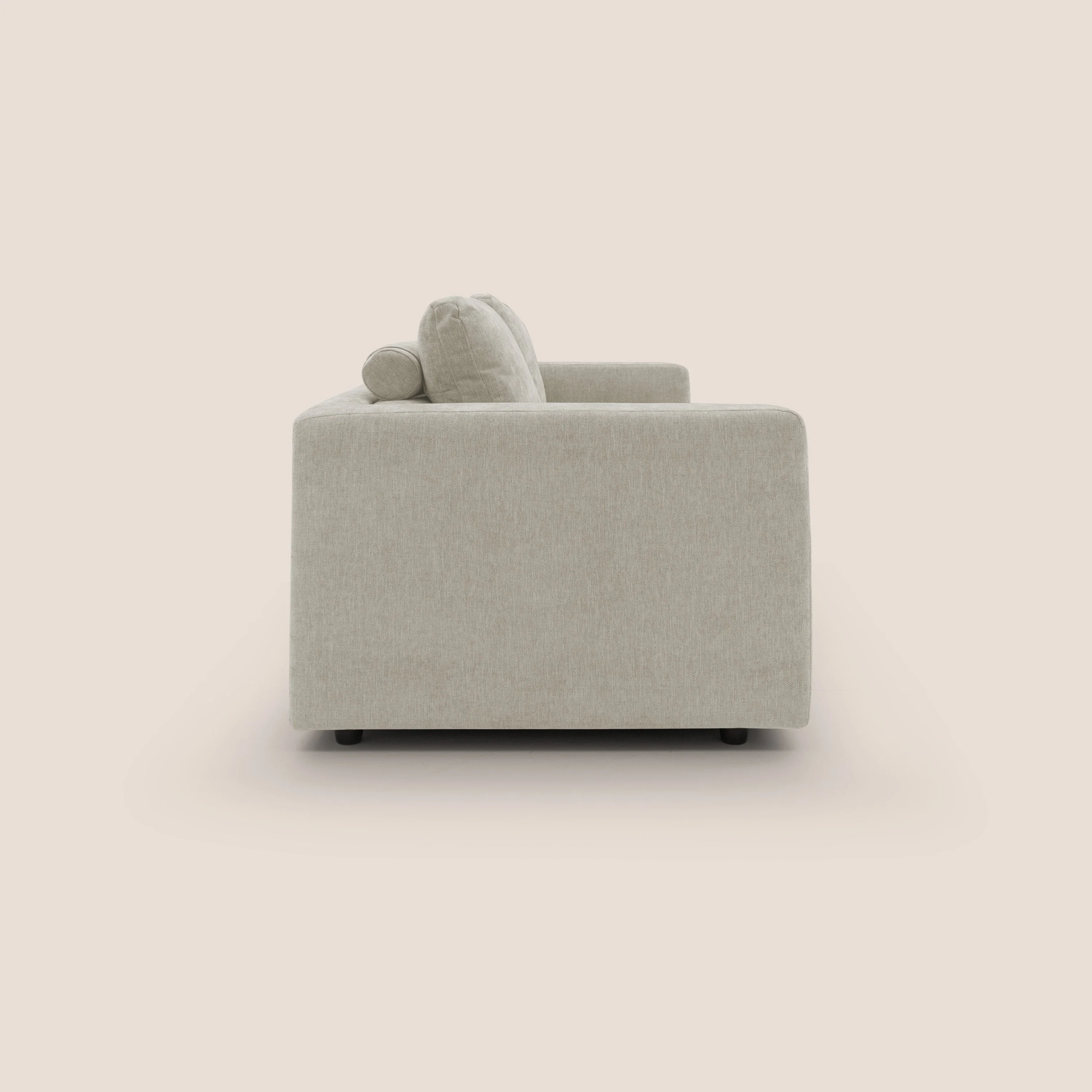 Freia Canapé convertible minimaliste matelas h15cm aux dossiers moelleux en tissu imperméable T14 crème - Image 8