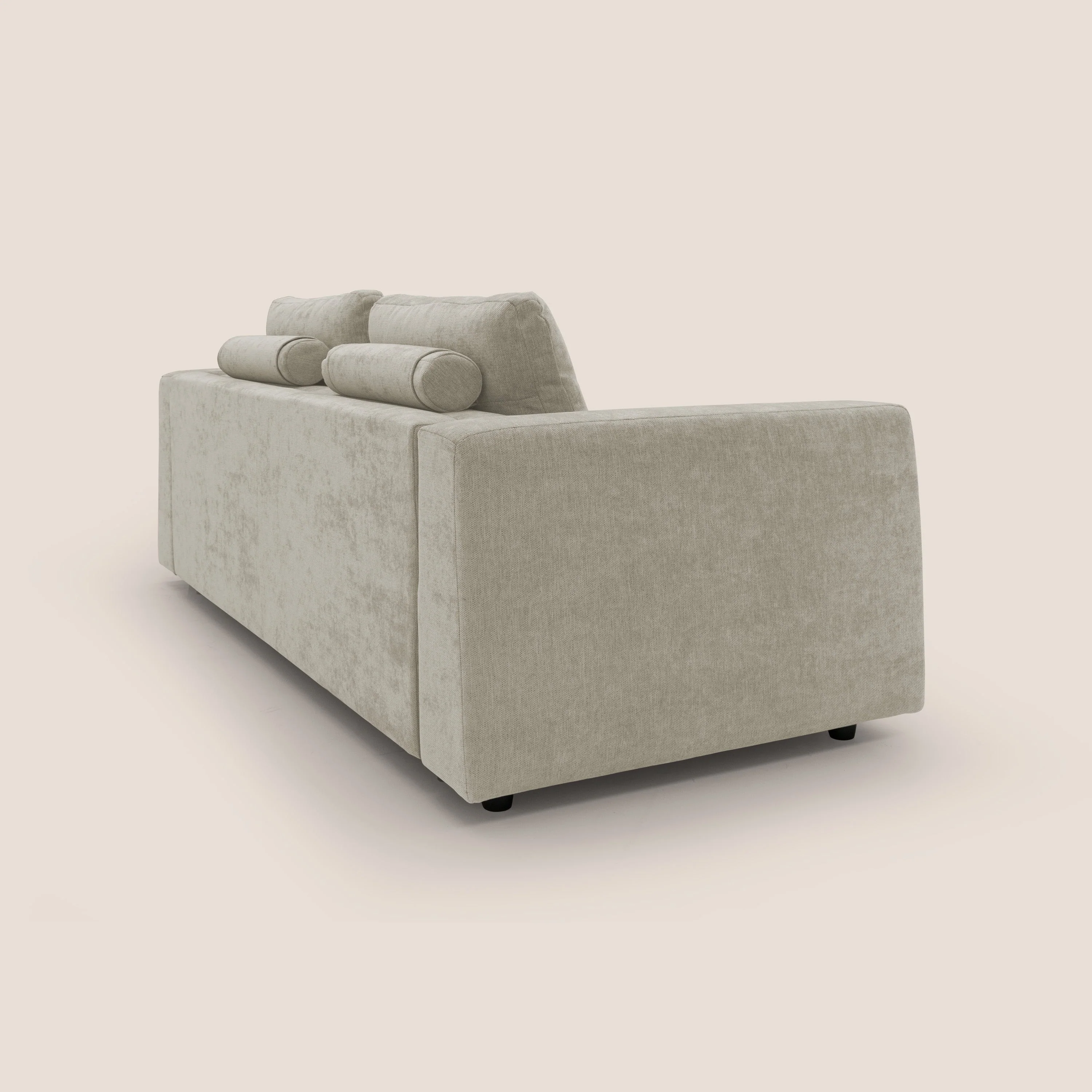 Freia Canapé convertible minimaliste matelas h15cm aux dossiers moelleux en tissu imperméable T14 crème - Image 9