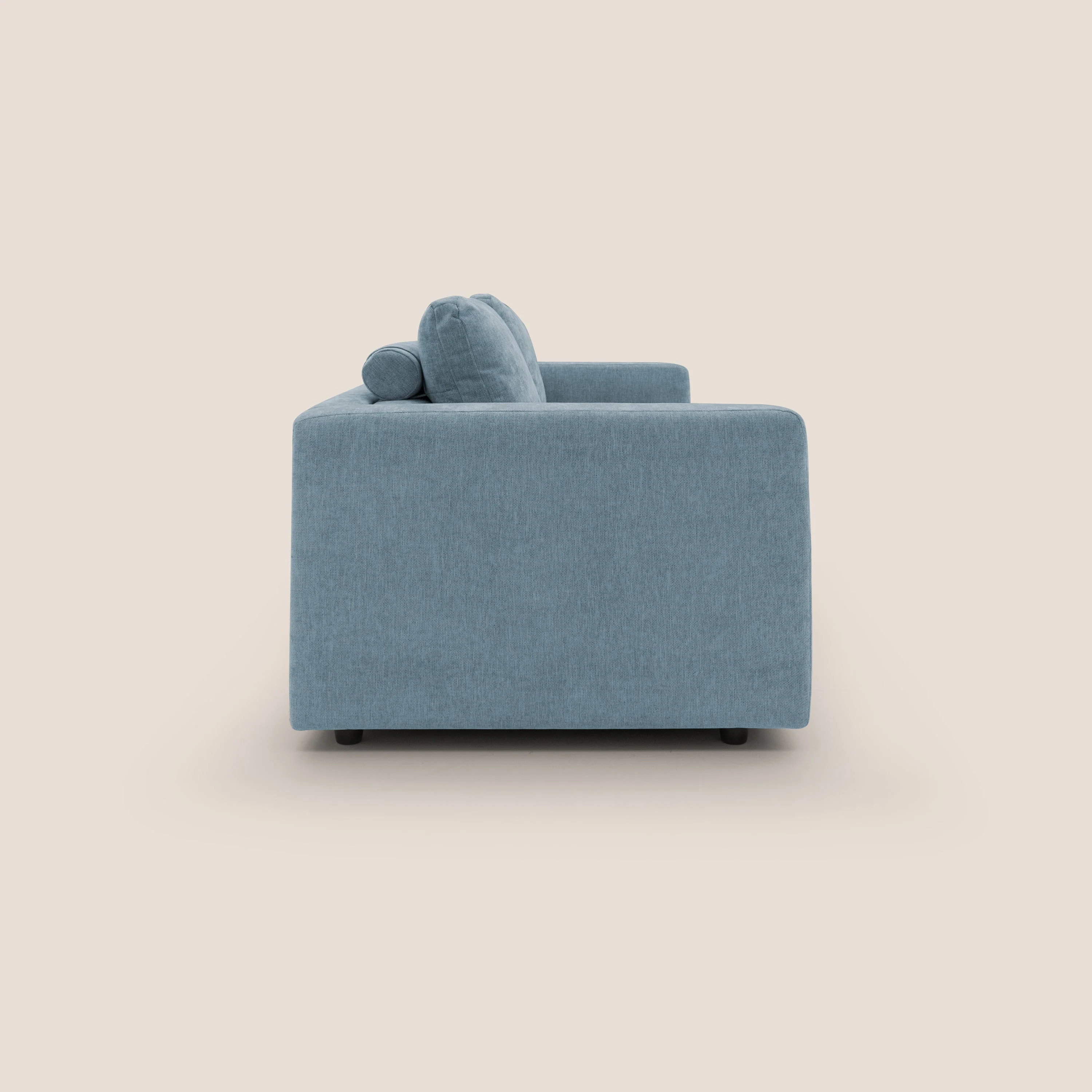 Freia Canapé convertible minimaliste matelas h15cm aux dossiers moelleux en tissu imperméable T14 sucre glace - Image 8