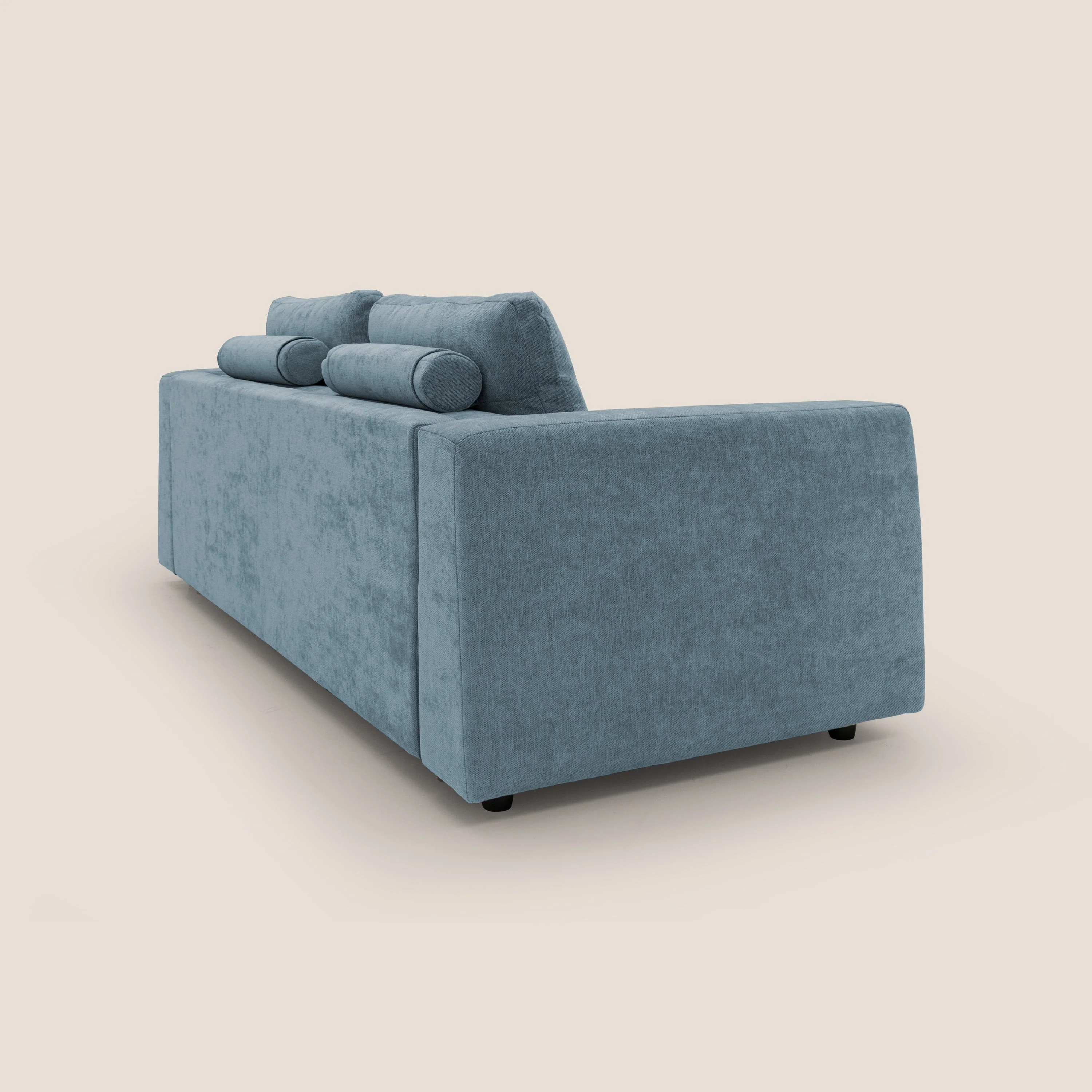 Freia Canapé convertible minimaliste matelas h15cm aux dossiers moelleux en tissu imperméable T14 sucre glace - Image 9