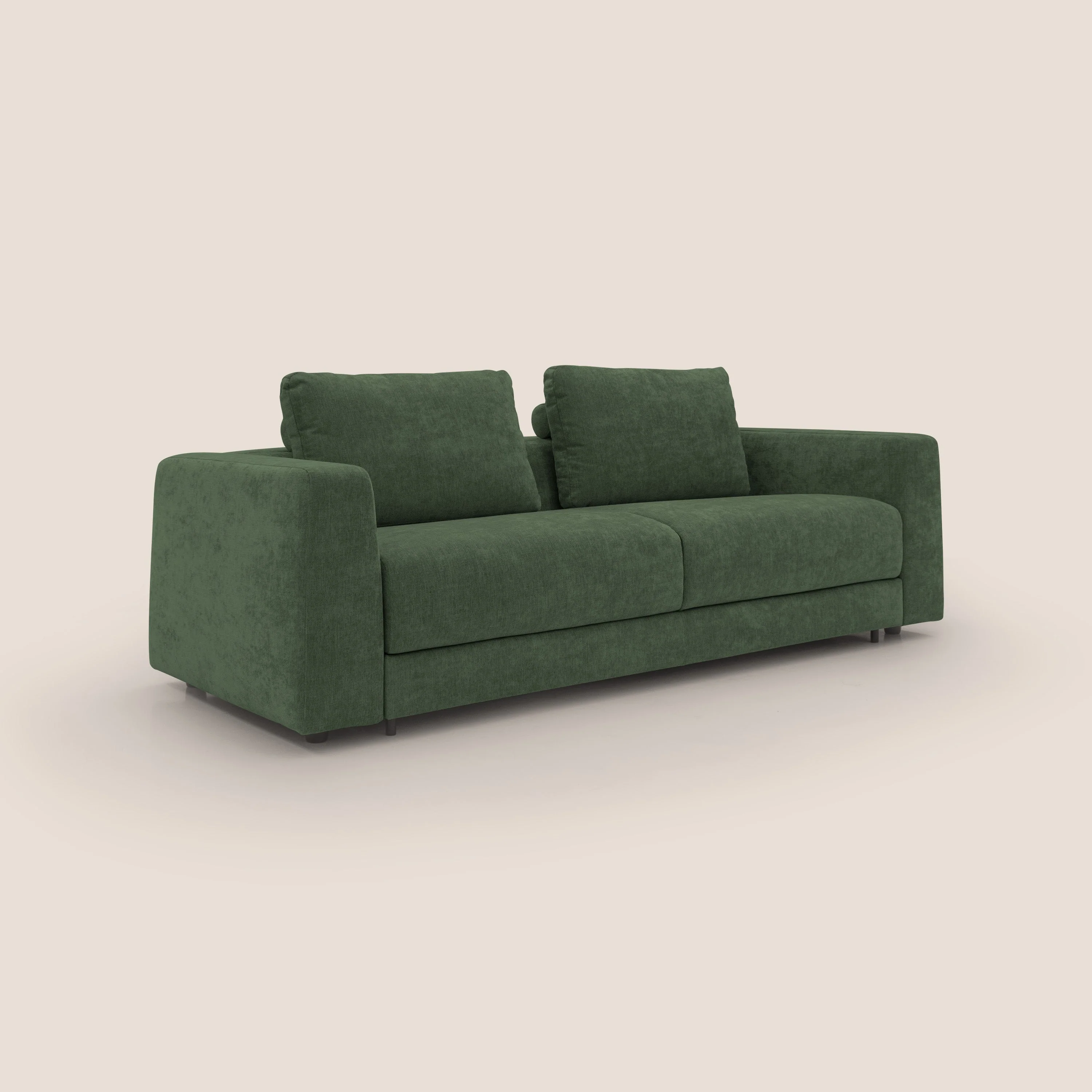 Freia Canapé convertible minimaliste matelas h15cm aux dossiers moelleux en tissu imperméable T14 vert - Image 3