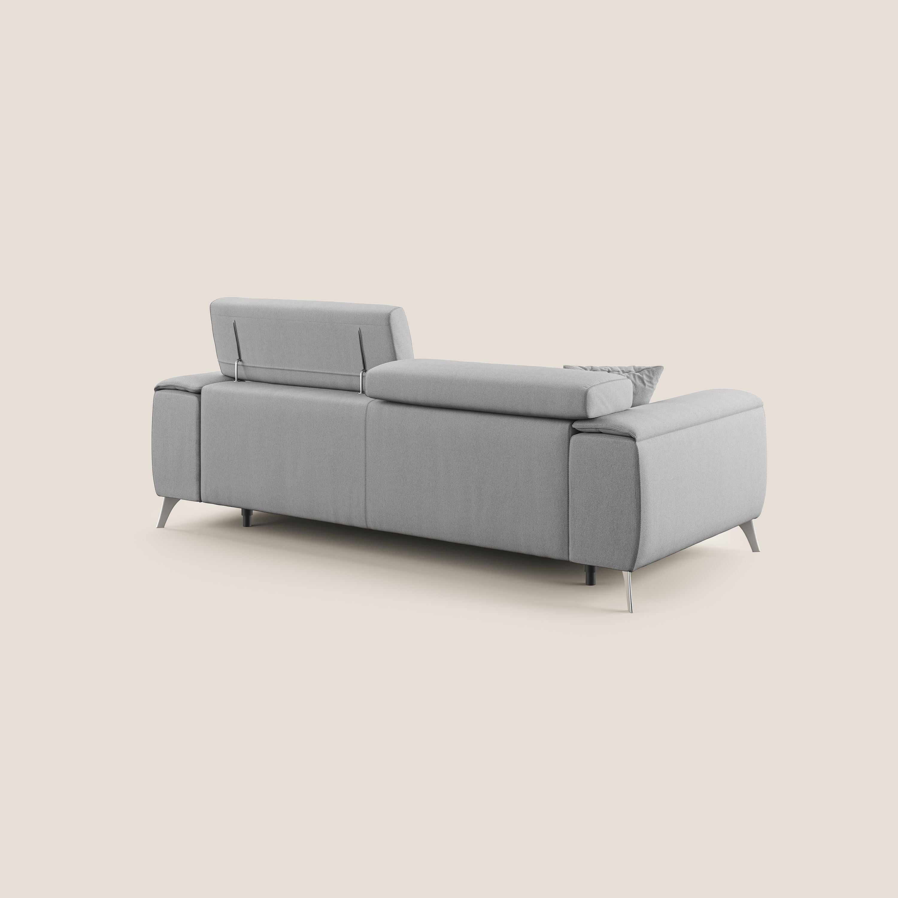 Fusion Canapé avec assises coulissantes en tissu doux antitache T05 gris - Image 5