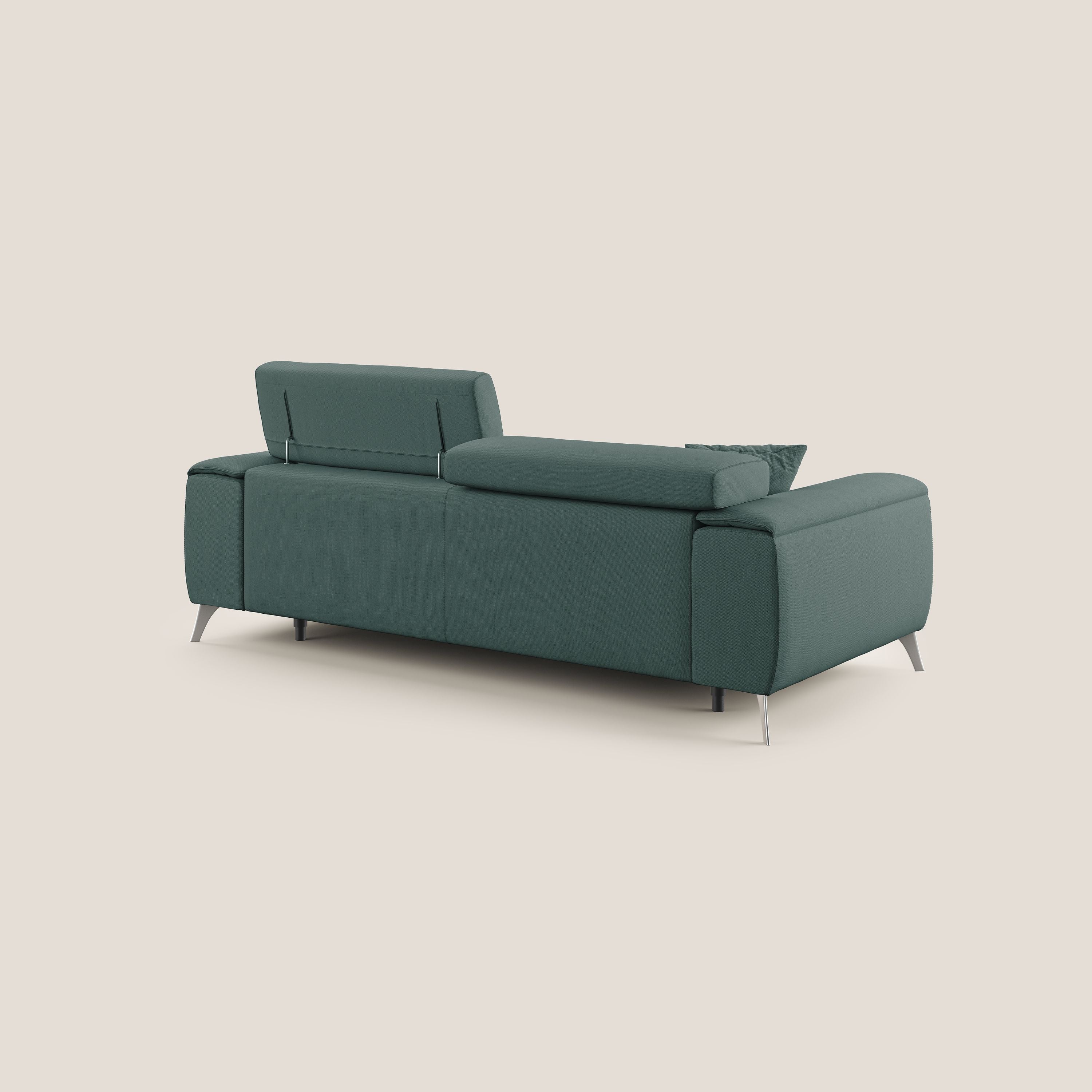 Fusion Canapé avec assises coulissantes en tissu doux antitache T05 vert - Image 5
