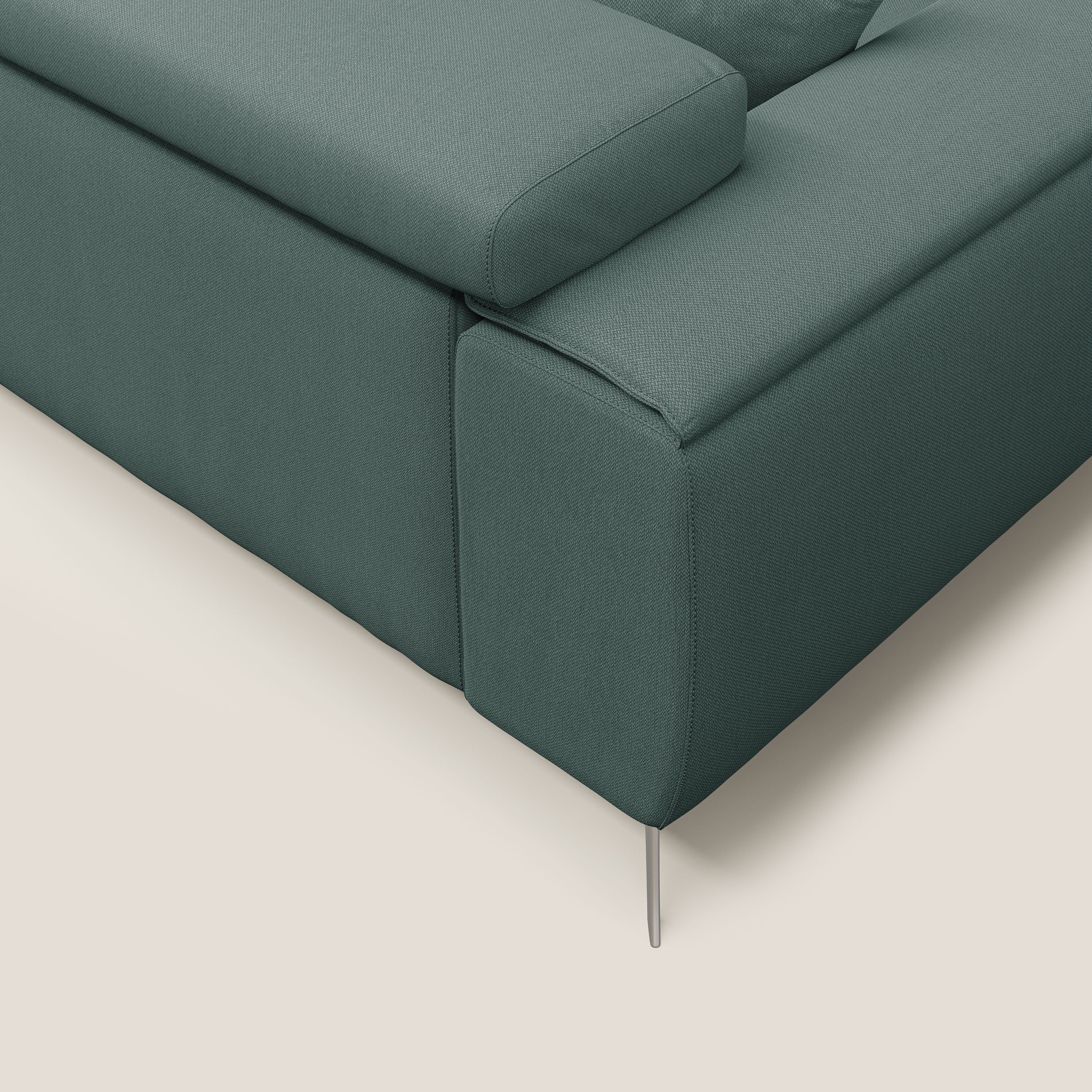 Fusion Canapé avec assises coulissantes en tissu doux antitache T05 vert - Image 7