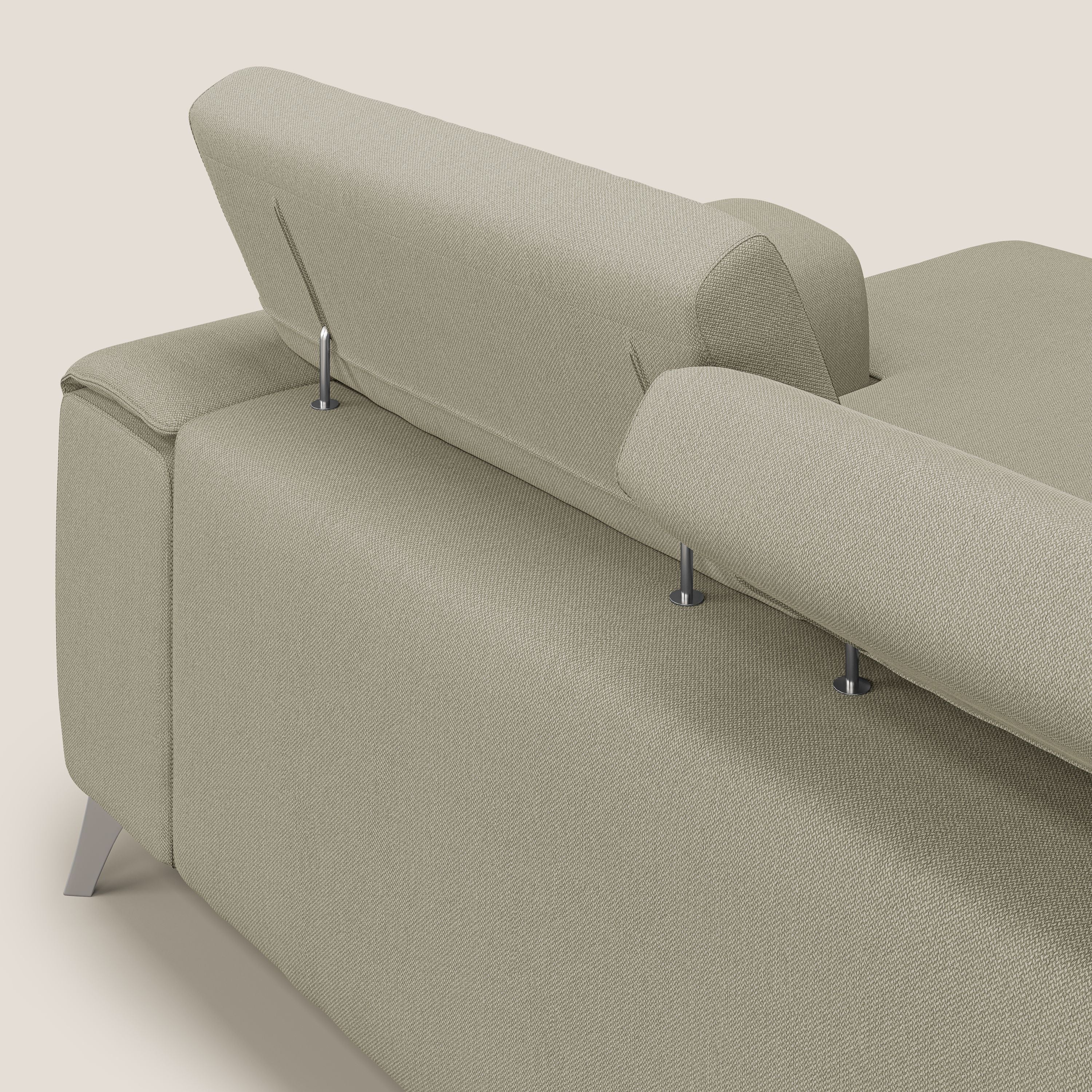 Fusion Canapé d'angle avec assises amovibles en tissu doux antitache T05 crème - Image 7