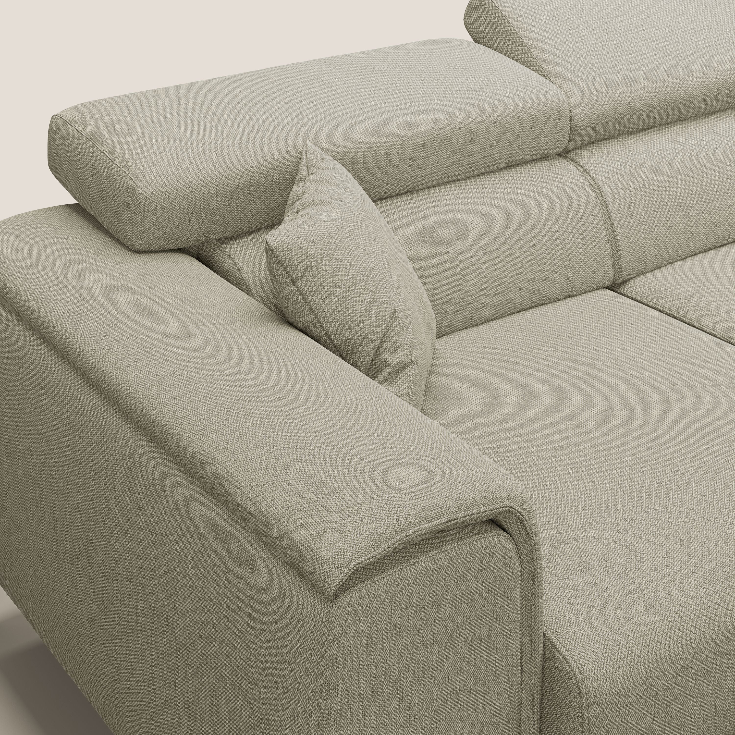 Fusion Canapé d'angle avec assises amovibles en tissu doux antitache T05 crème - Image 9