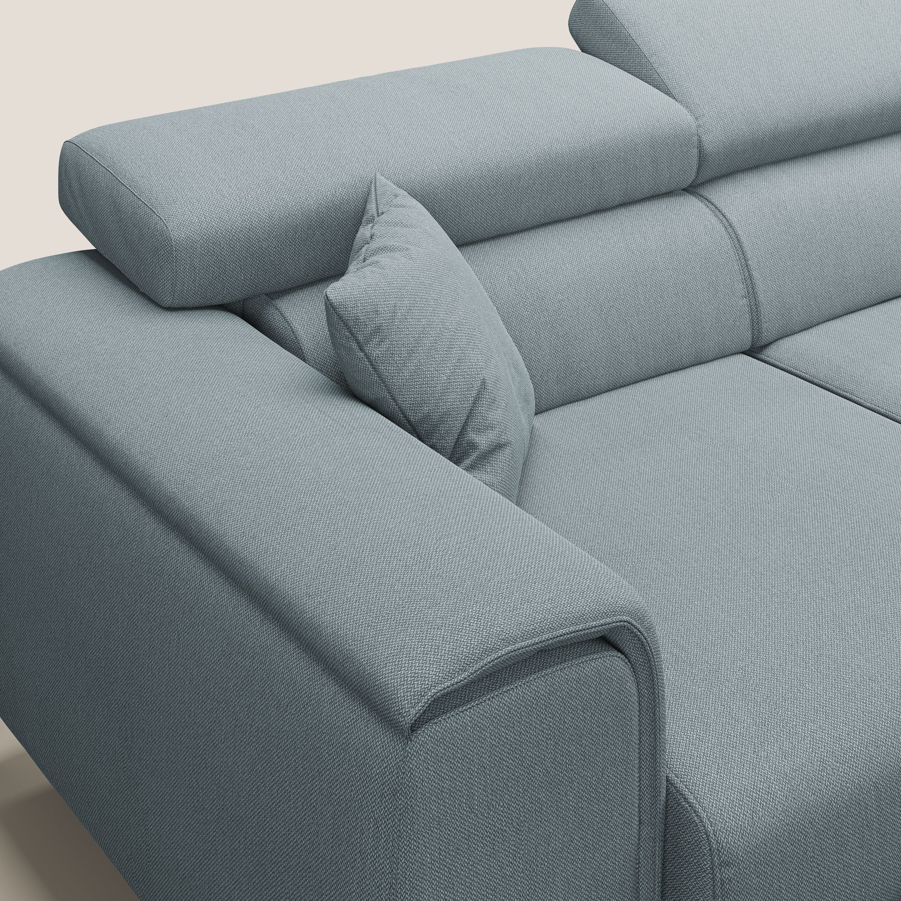 Fusion Canapé d'angle avec assises amovibles en tissu doux antitache T05 sucre glace - Image 8