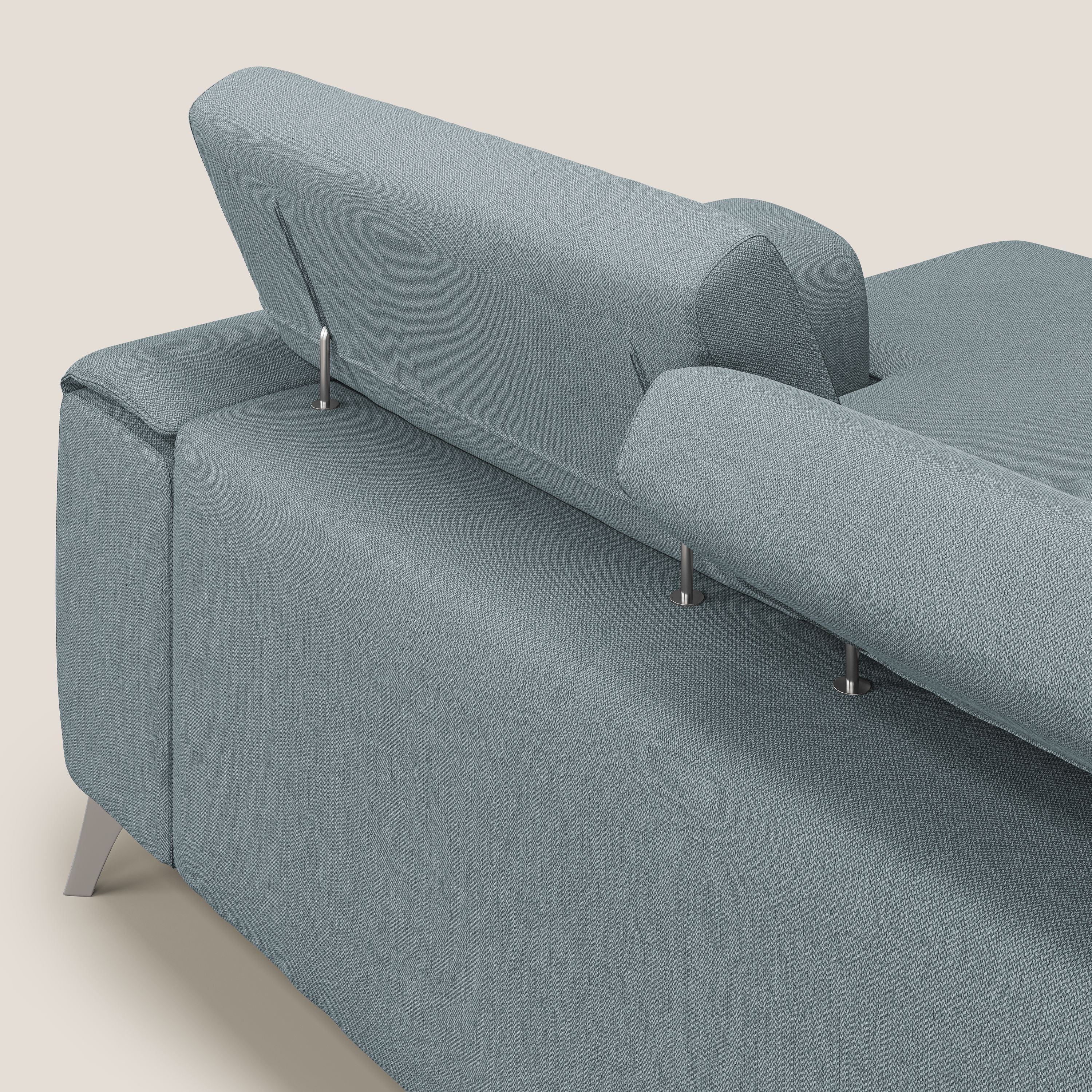 Fusion Canapé d'angle avec assises amovibles en tissu doux antitache T05 sucre glace - Image 9