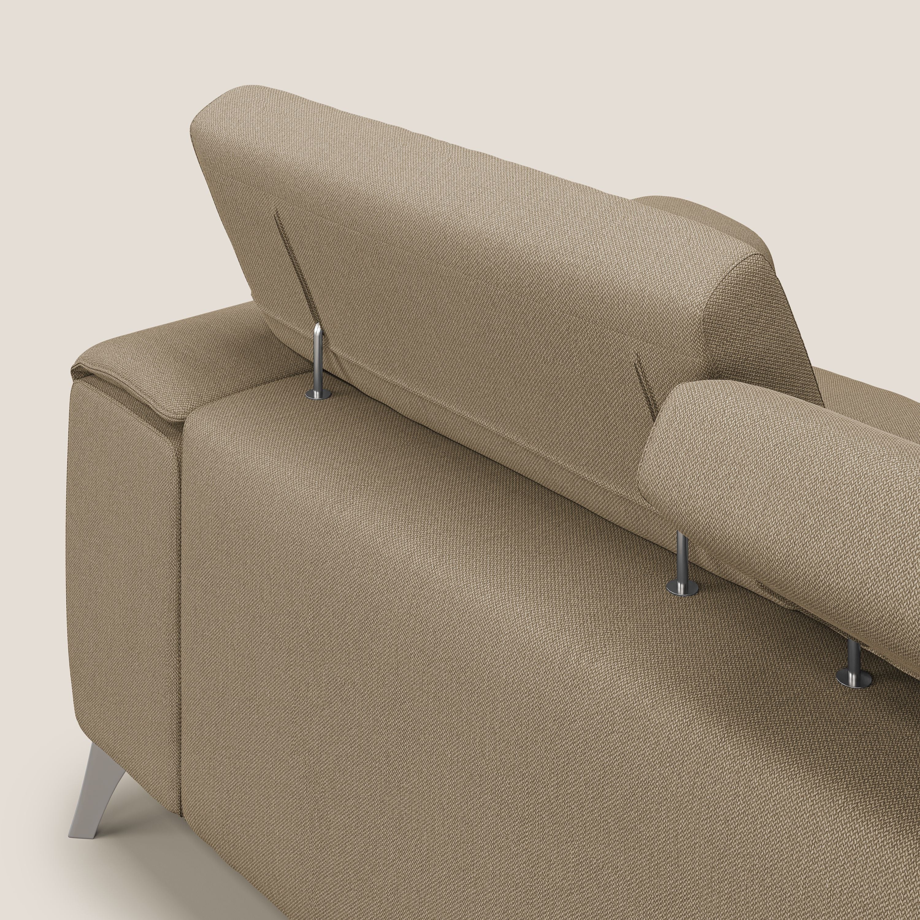 Fusion Canapé avec 3 assises coulissantes en tissu doux antitache T05 beige - Image 7