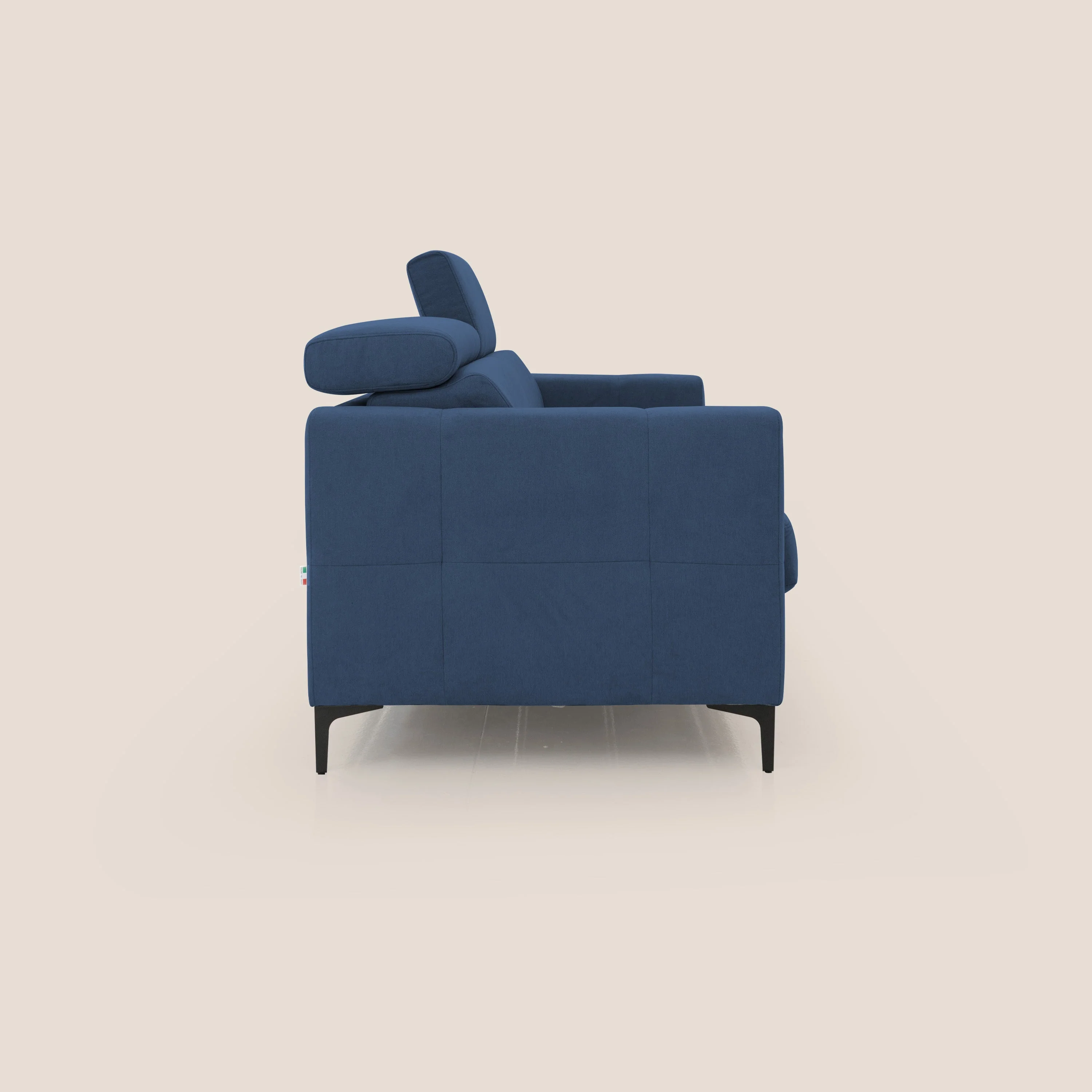 Gardenia canapé convertible matelas H 18cm avec têtières réglables et revêtement imperméable T02 bleu - Image 7