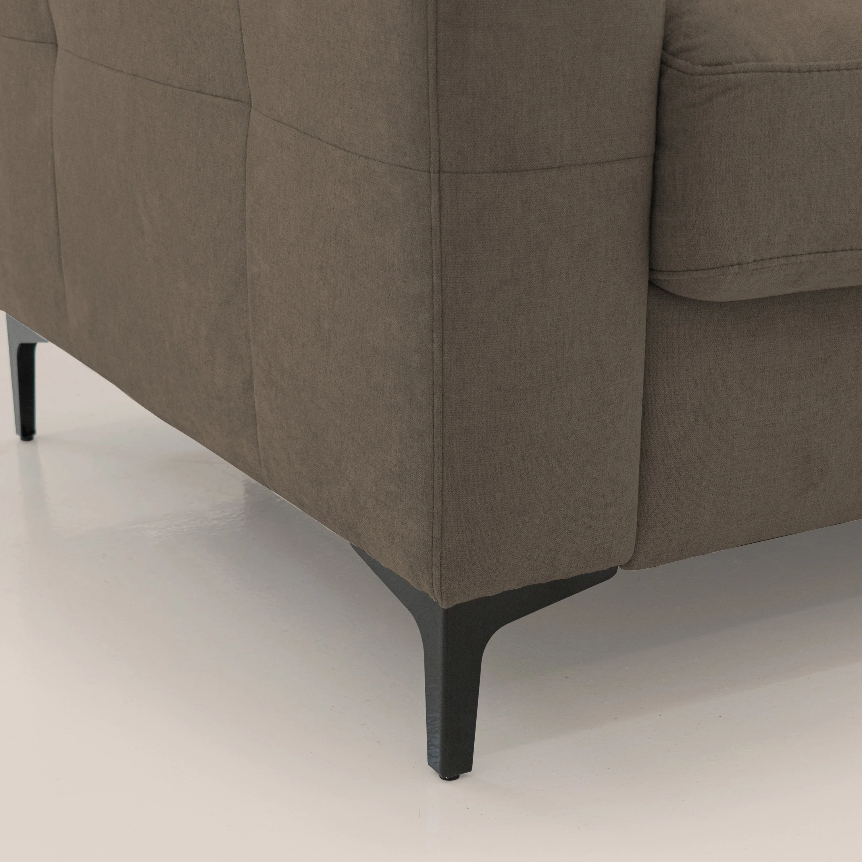 Gardenia canapé convertible matelas H 18cm avec têtières réglables et revêtement imperméable T02 marron - Image 6