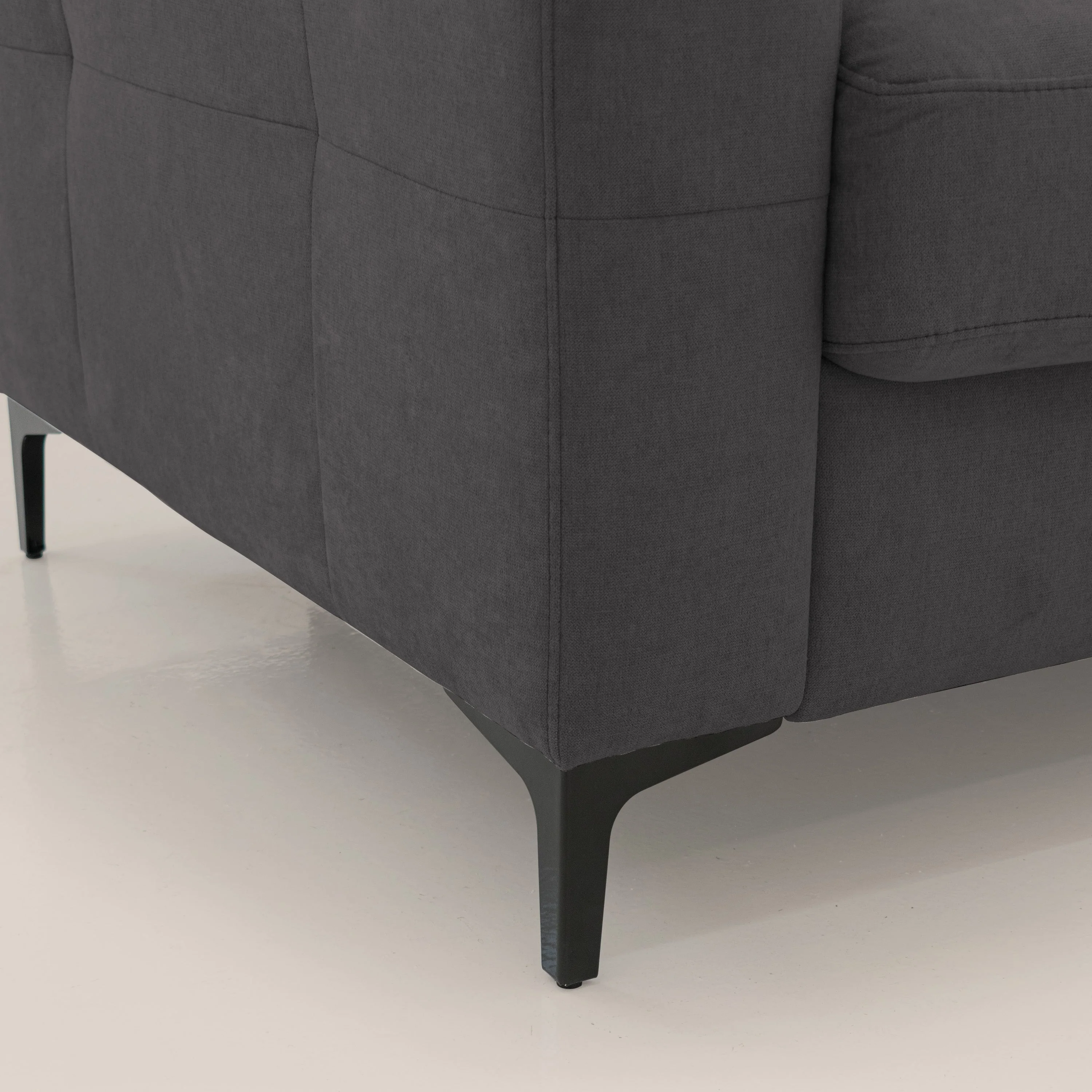 Gardenia canapé convertible matelas H 18cm avec têtières réglables et revêtement imperméable T02 noir - Image 6