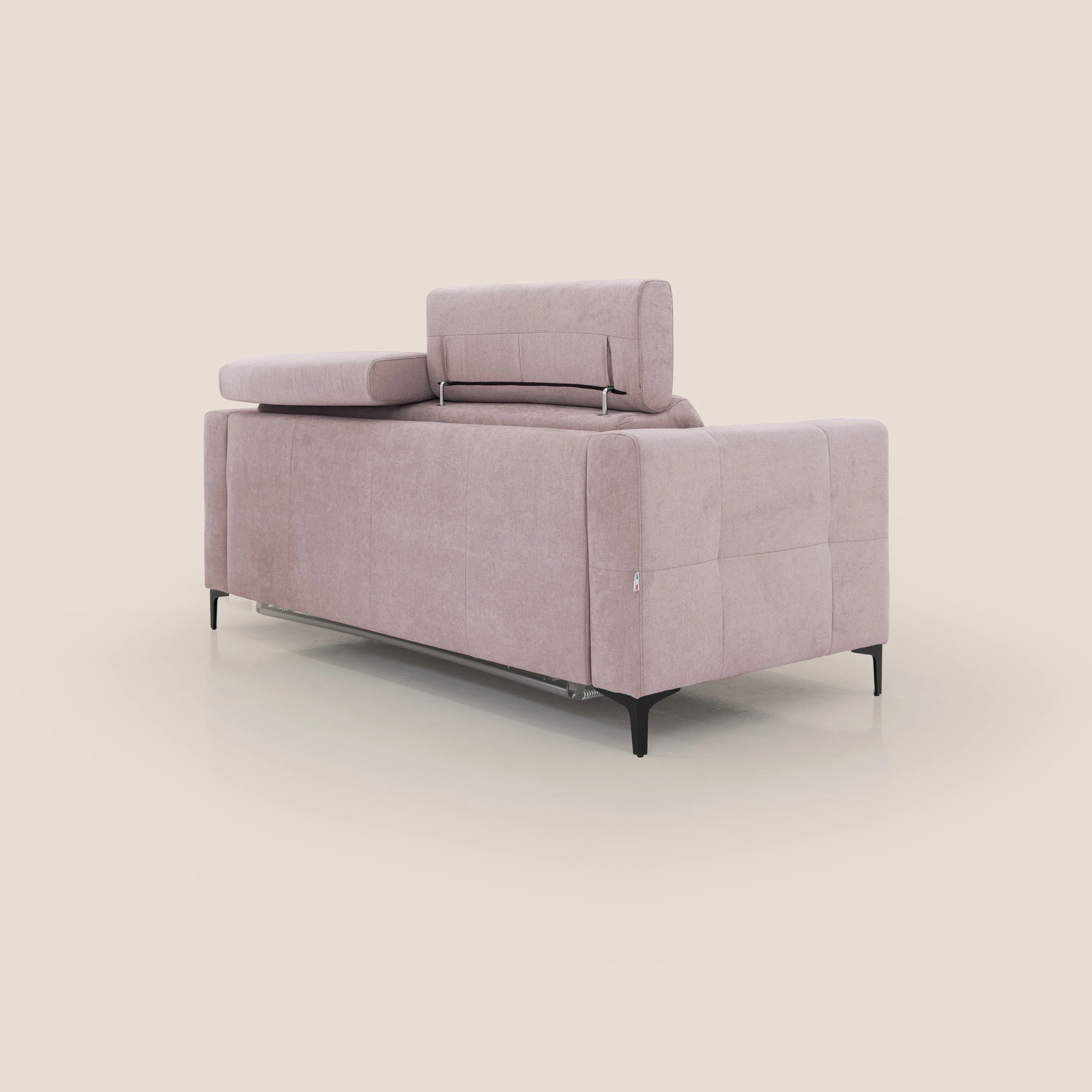 Gardenia canapé convertible matelas H 18cm avec têtières réglables et revêtement imperméable T02 rose - Image 8