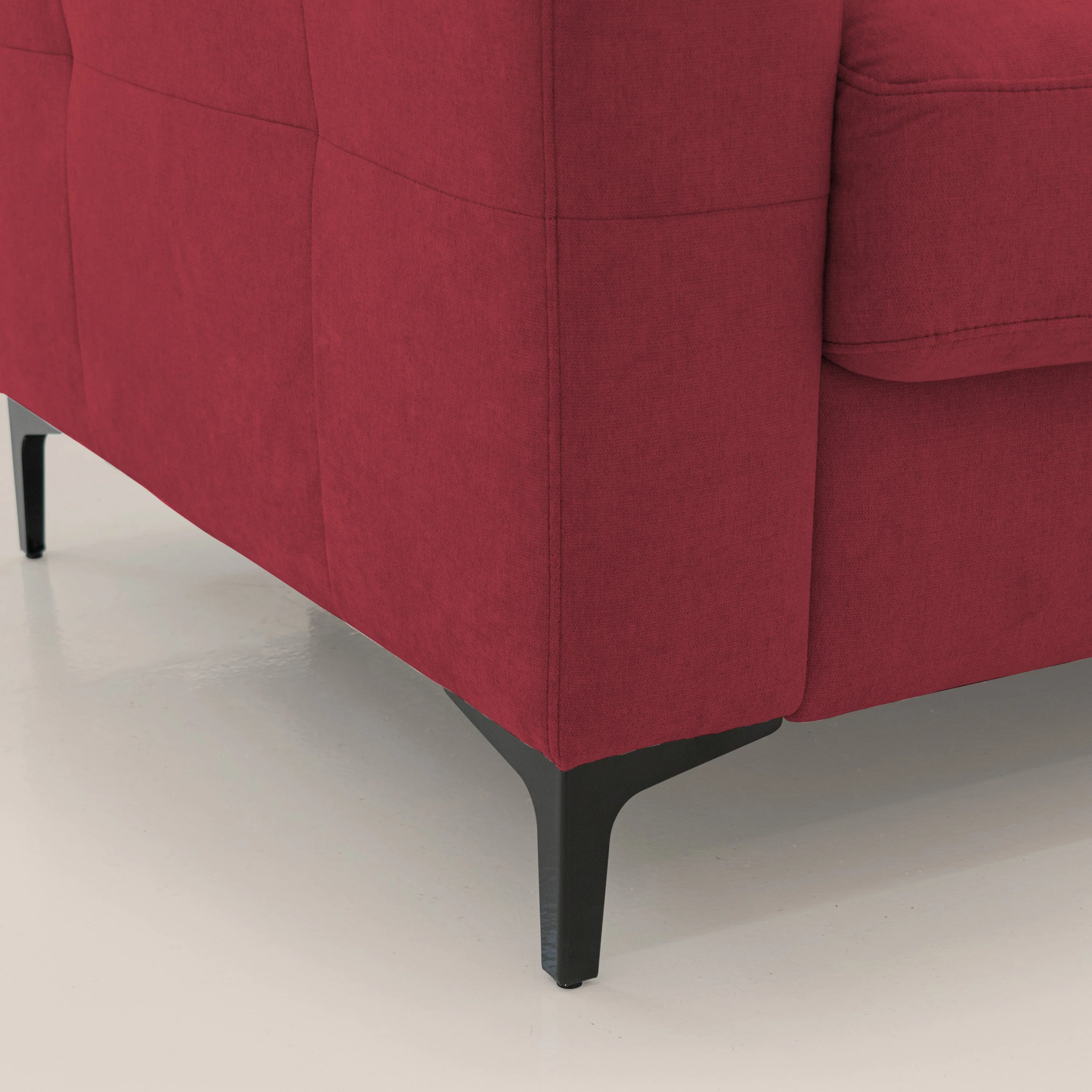 Gardenia canapé convertible matelas H 18cm avec têtières réglables et revêtement imperméable T02 rouge - Image 6