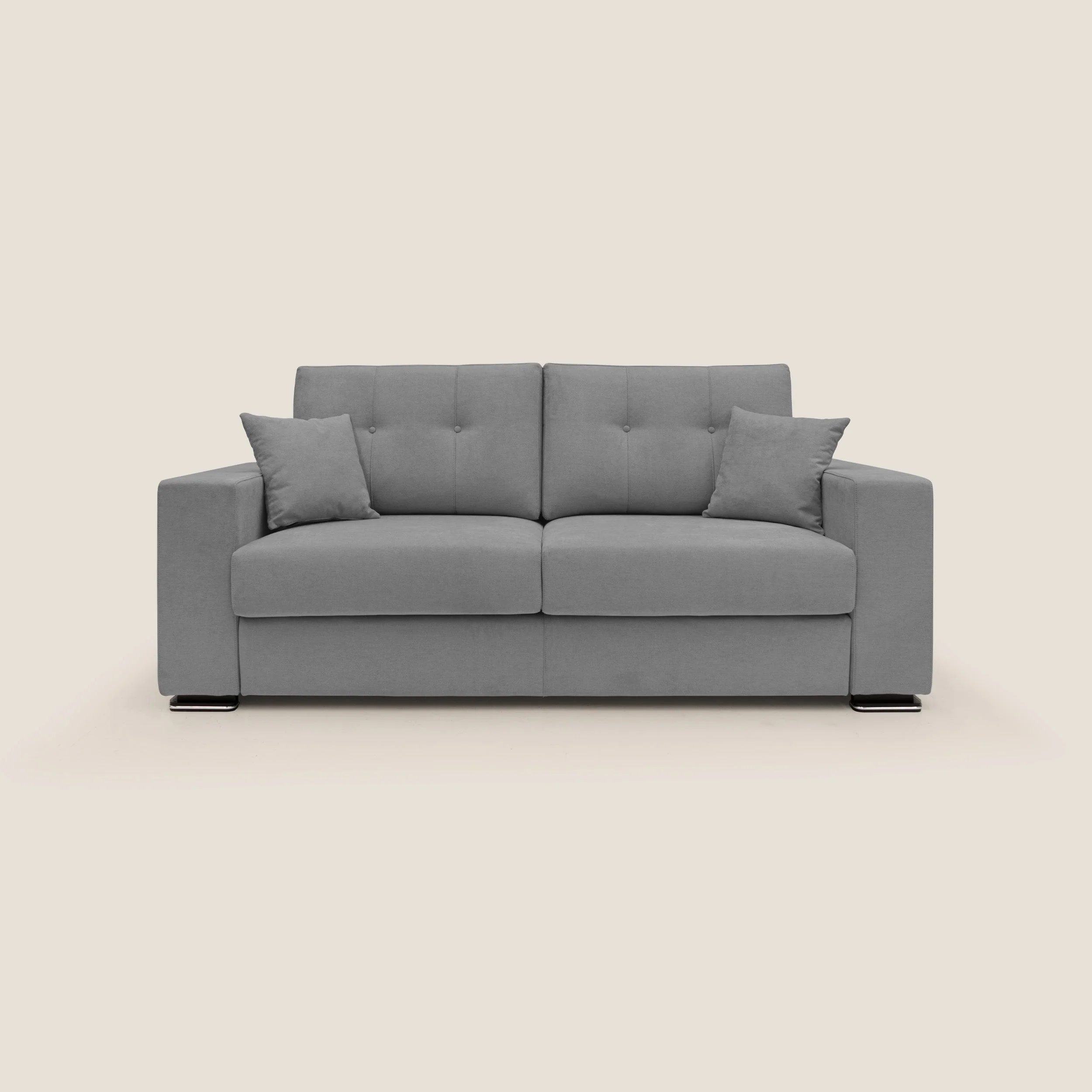 Giove canapé en tissu doux imperméable T02 gris